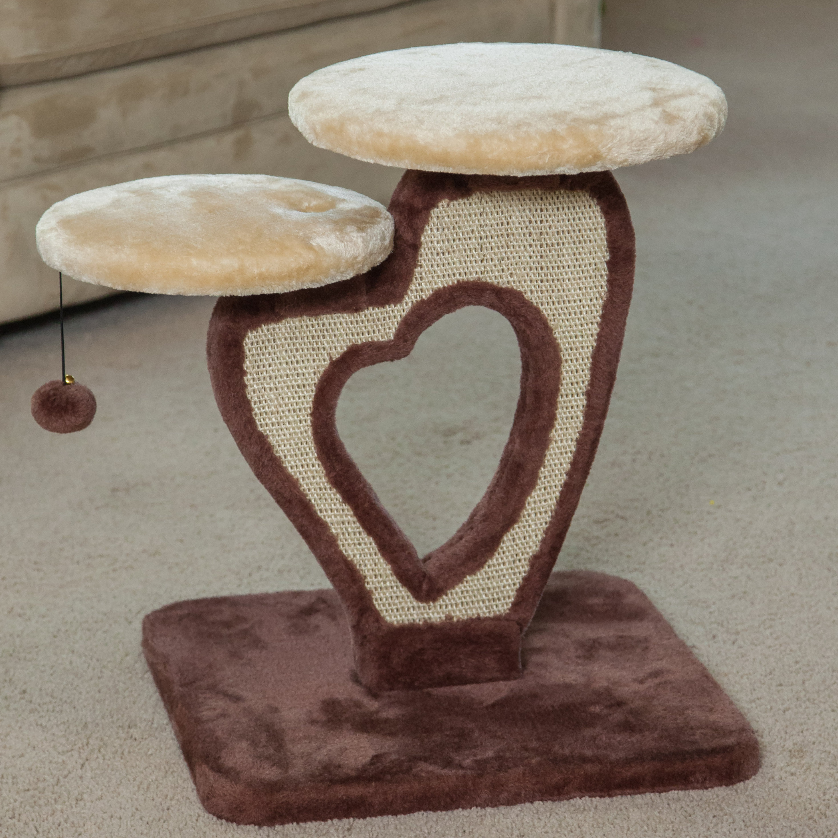 IRIS 21" Carpeted Cat Tree & Reviews Wayfair