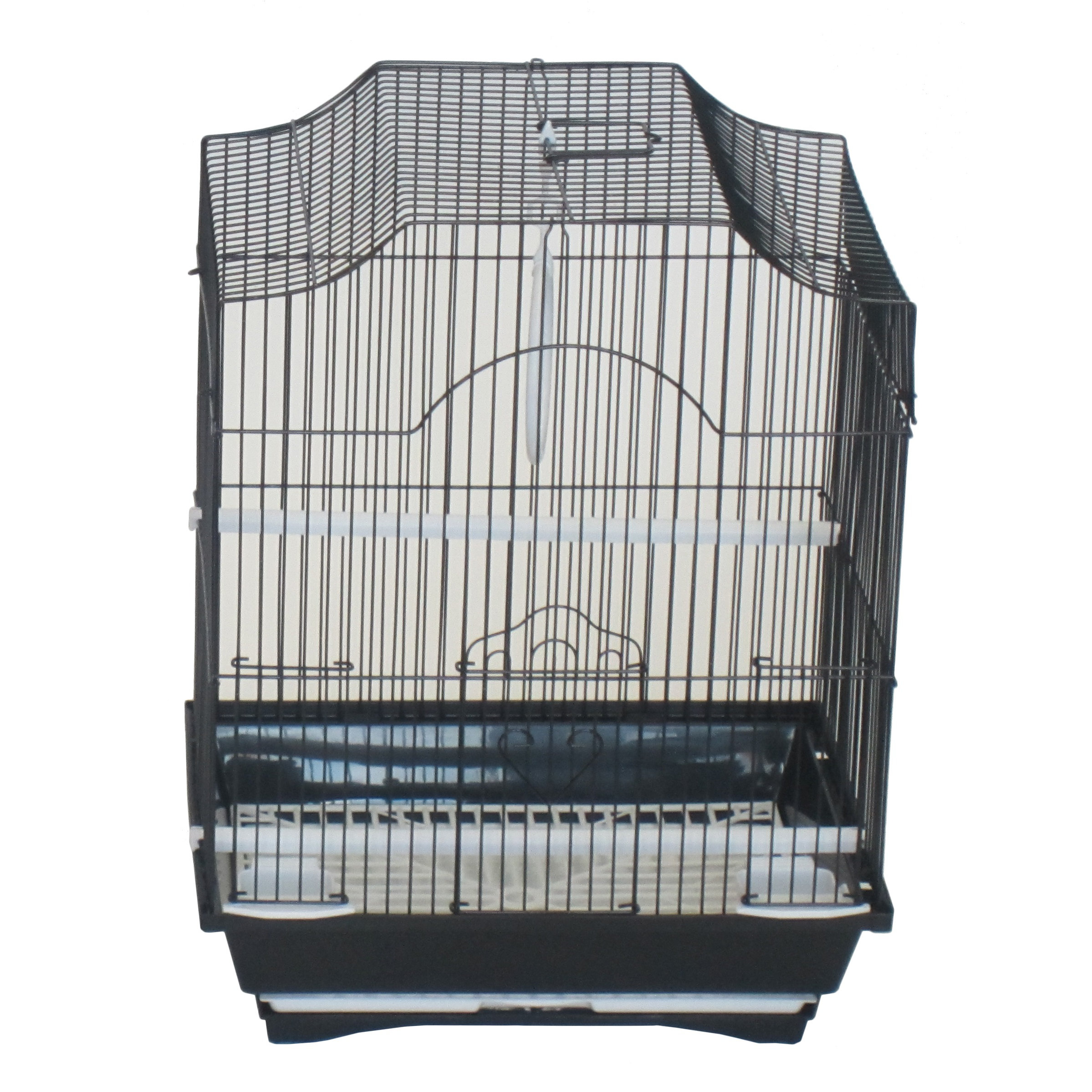YML Antique Copper Parrot Cage - 20x20x58 Inches With Stand & Casters For Indoor Birds