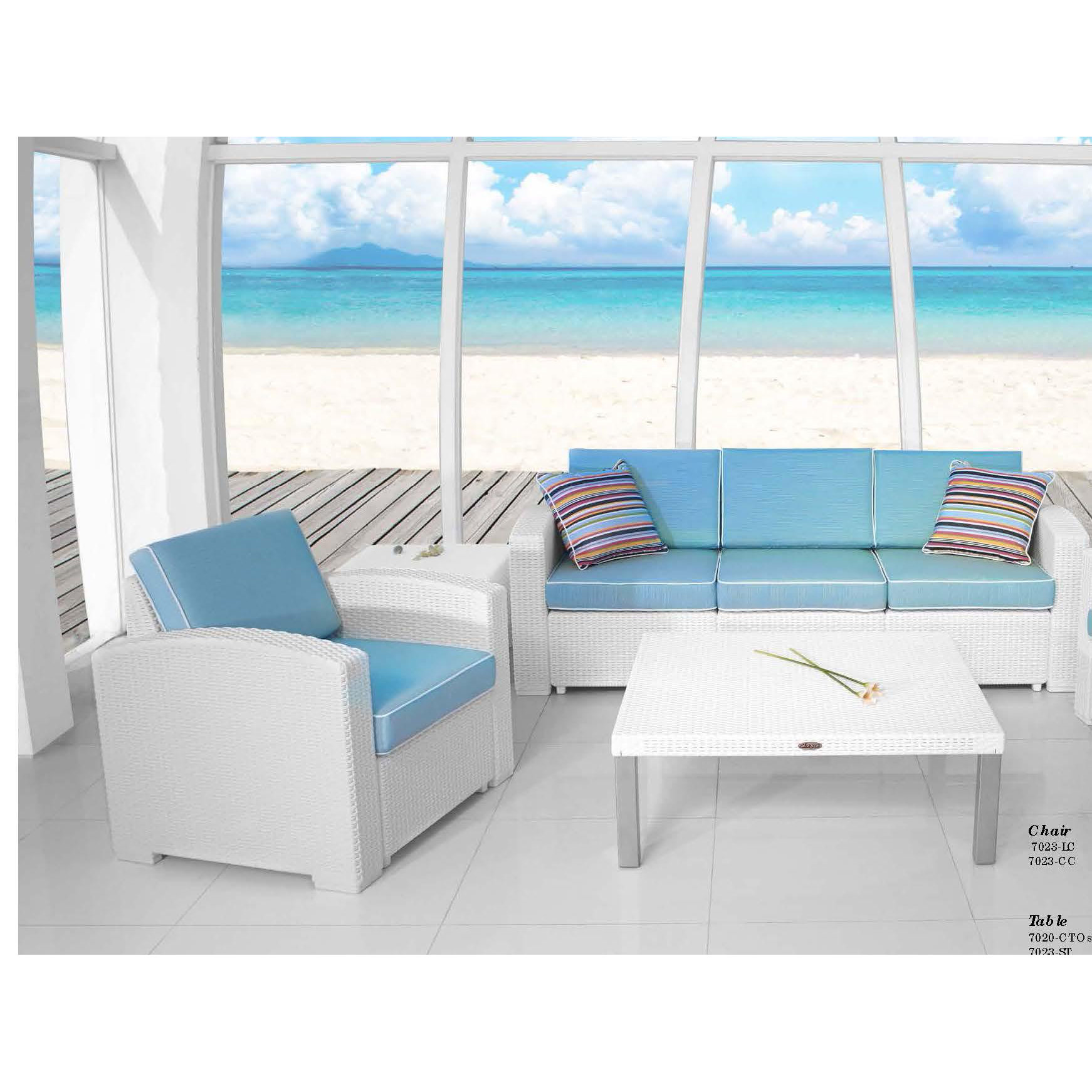 Strata Furniture Loggins Cielo Patio White 4 Seating Group Wayfair