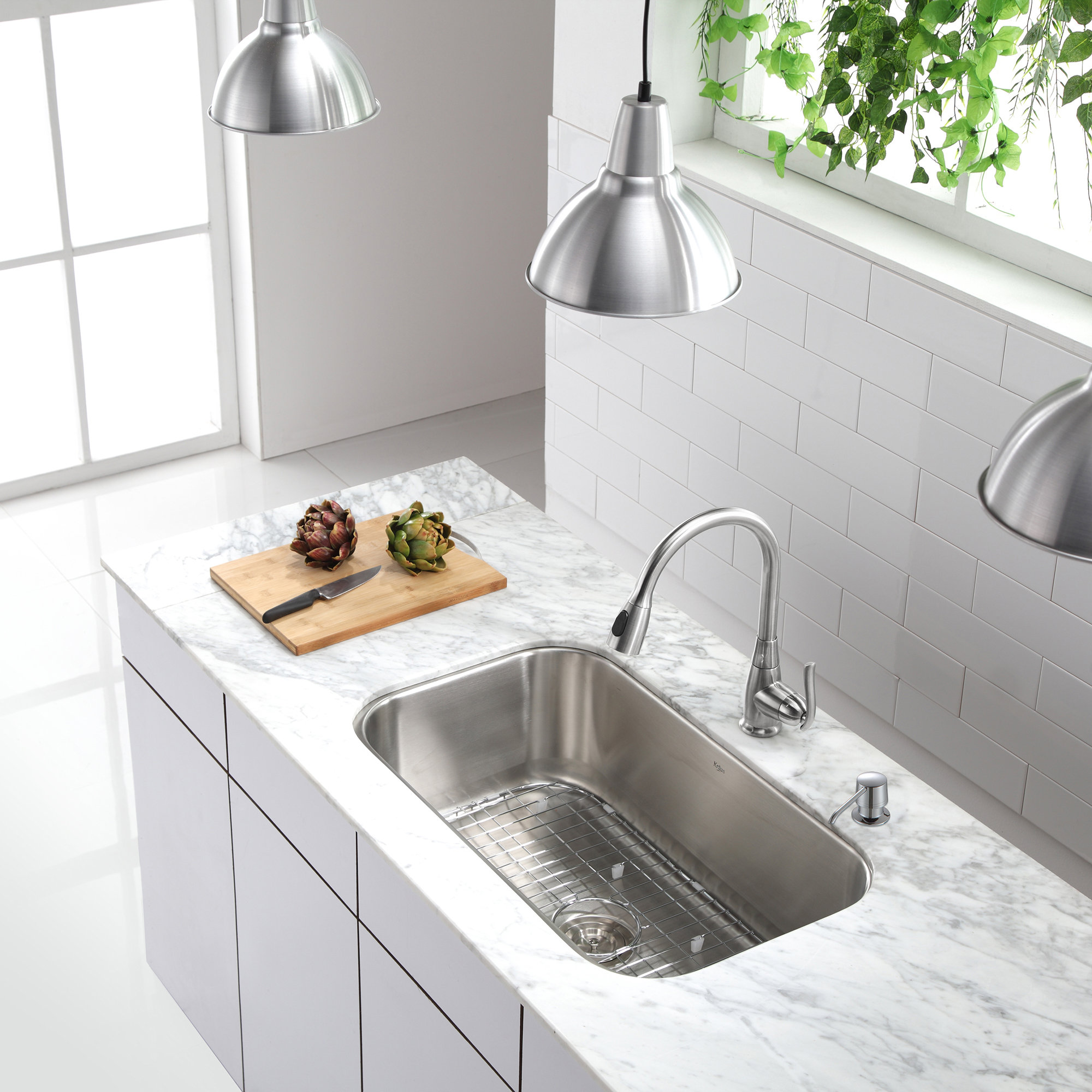 Kraus One Handle Single Hole Kitchen Faucet & Reviews ...