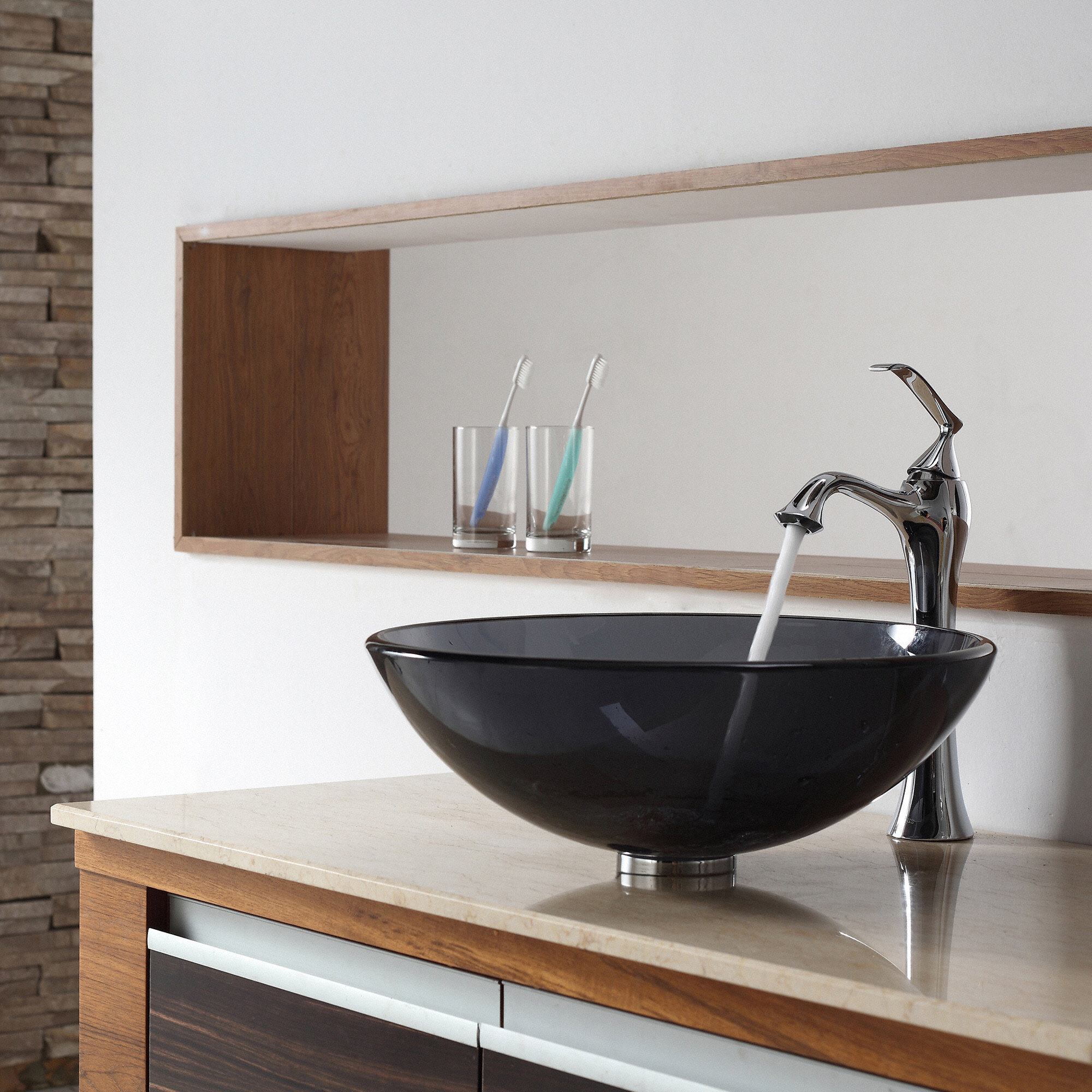 Kraus Ventus Single Hole Bathroom Faucet with Single Handle & Reviews