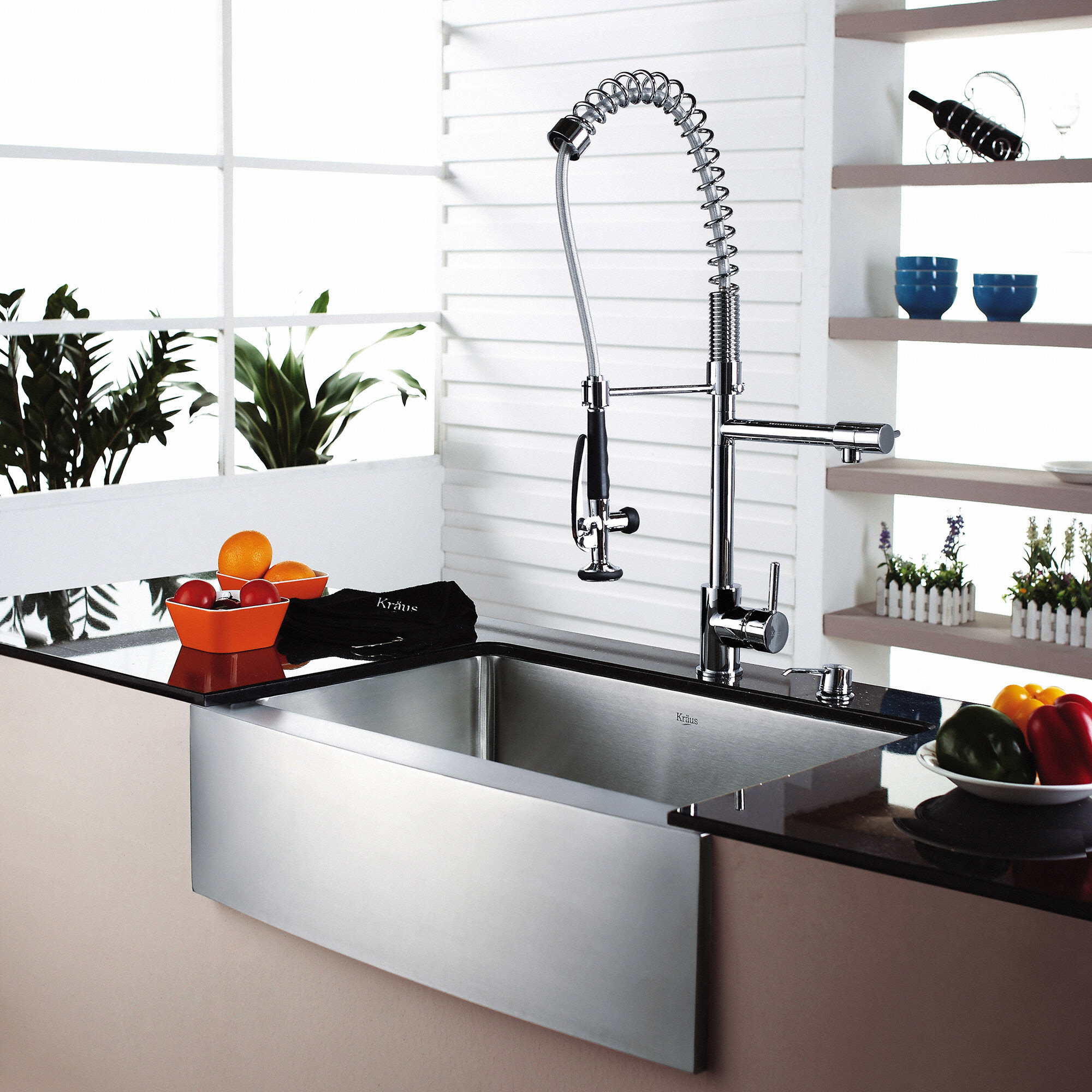 Kraus 29" x 20" Farmhouse Kitchen Sink & Reviews | Wayfair