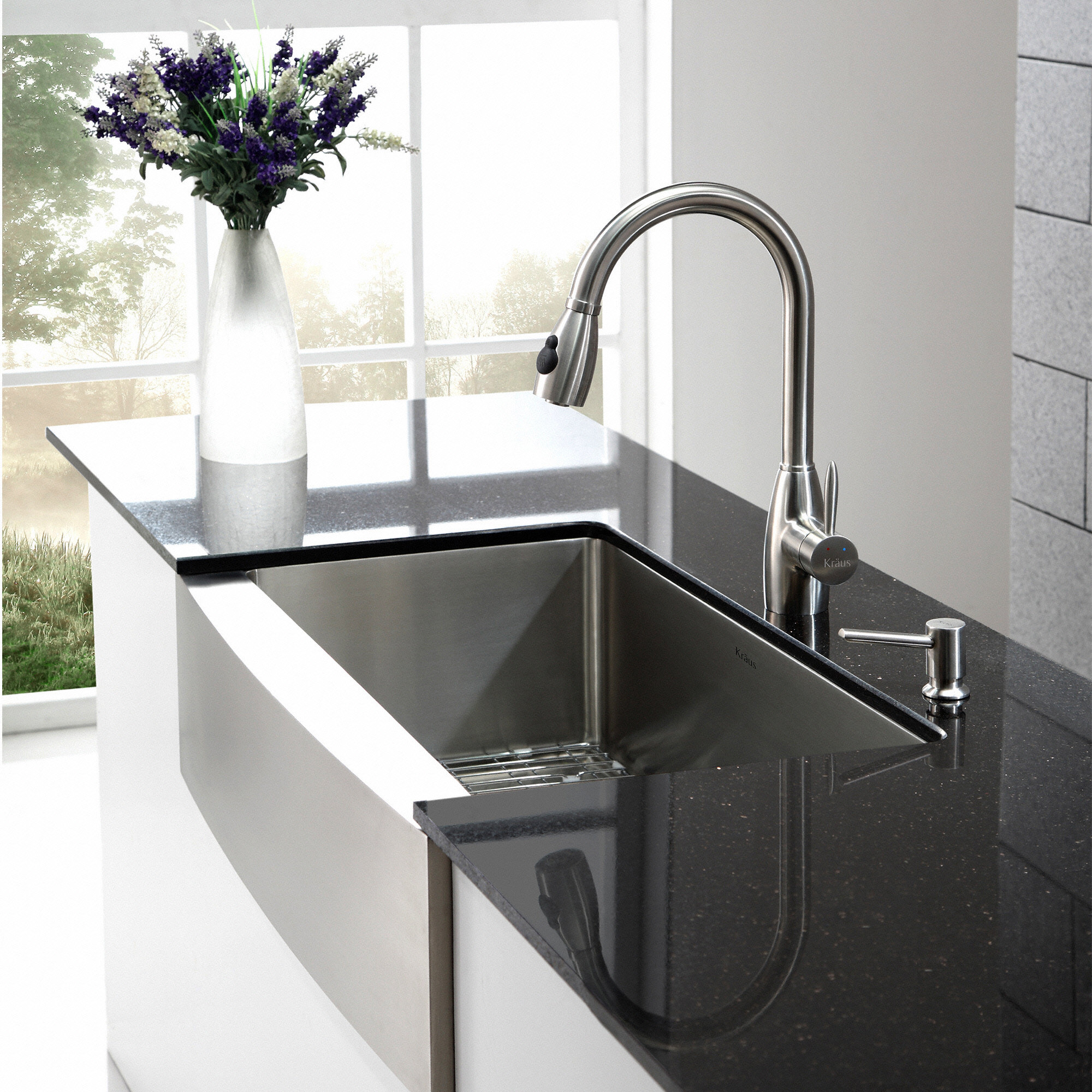 Kraus 35 88 X 20 75 Farmhouse Kitchen Sink Reviews Wayfair   Kraus 35.88 X 20.75 Farmhouse Kitchen Sink KHF200 36 