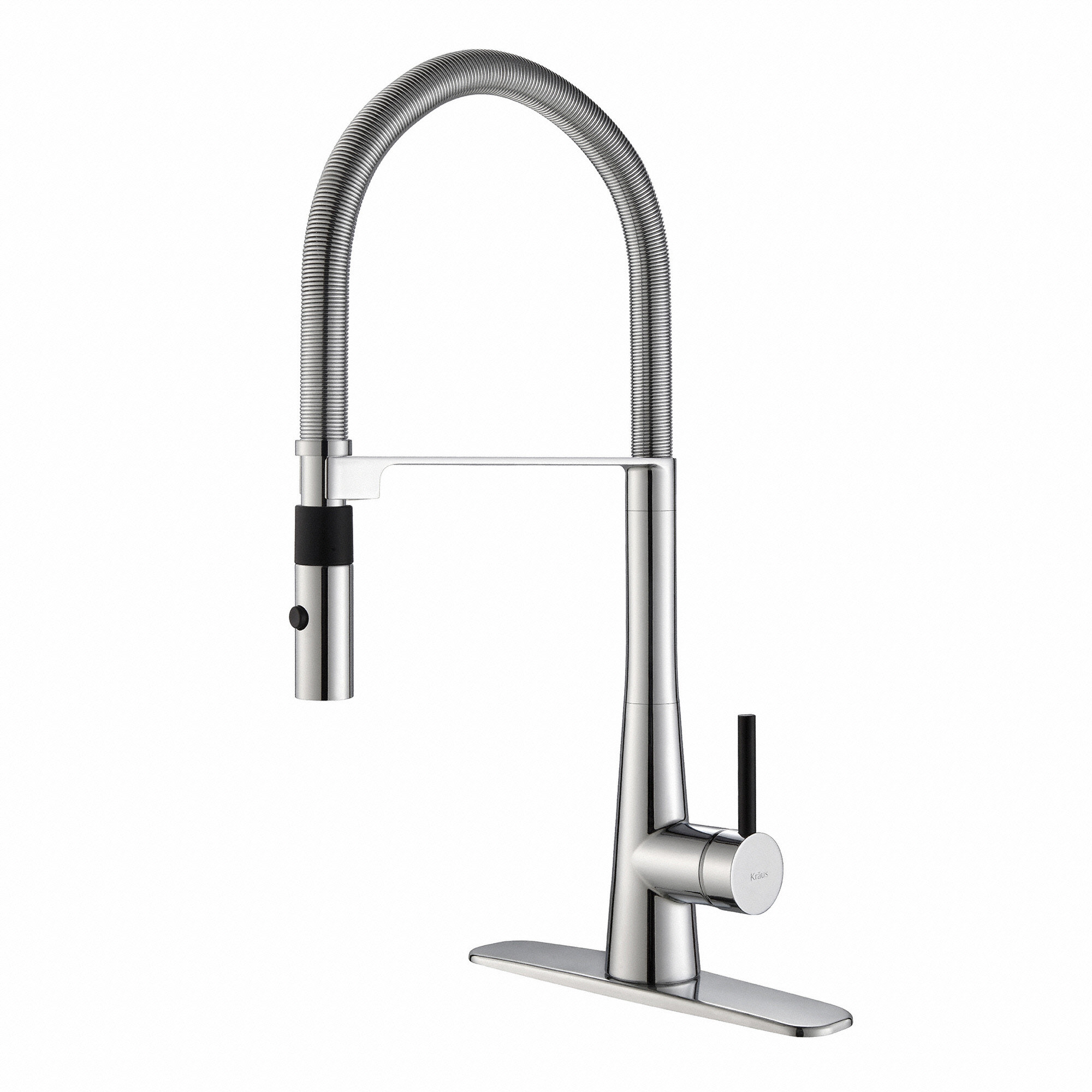 Kraus Crespo? Single Lever Commercial Style Kitchen Faucet with Flex ...