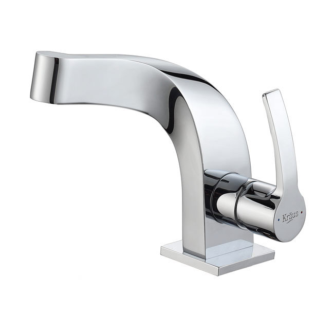 Kraus Bathroom Combos Single Hole Typhon Faucet and Bathroom Sink ...