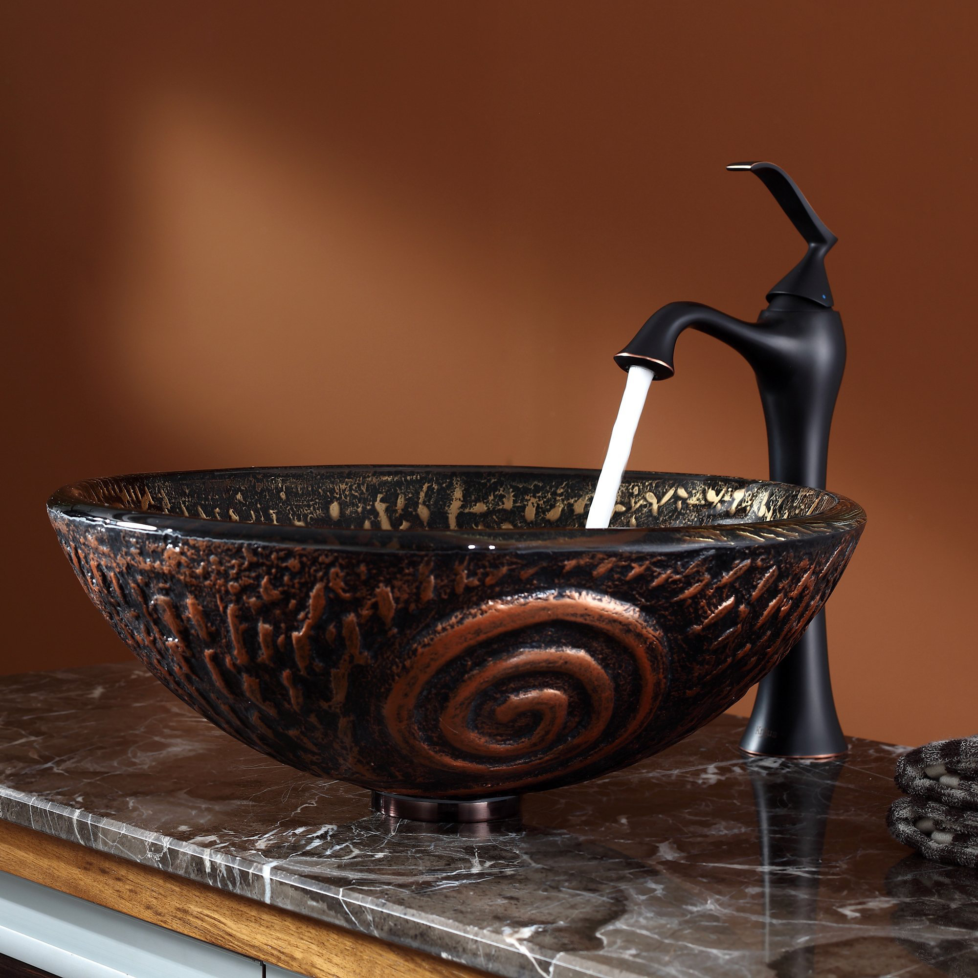 Kraus Luna Glass Vessel Sink and Ventus Faucet & Reviews Wayfair