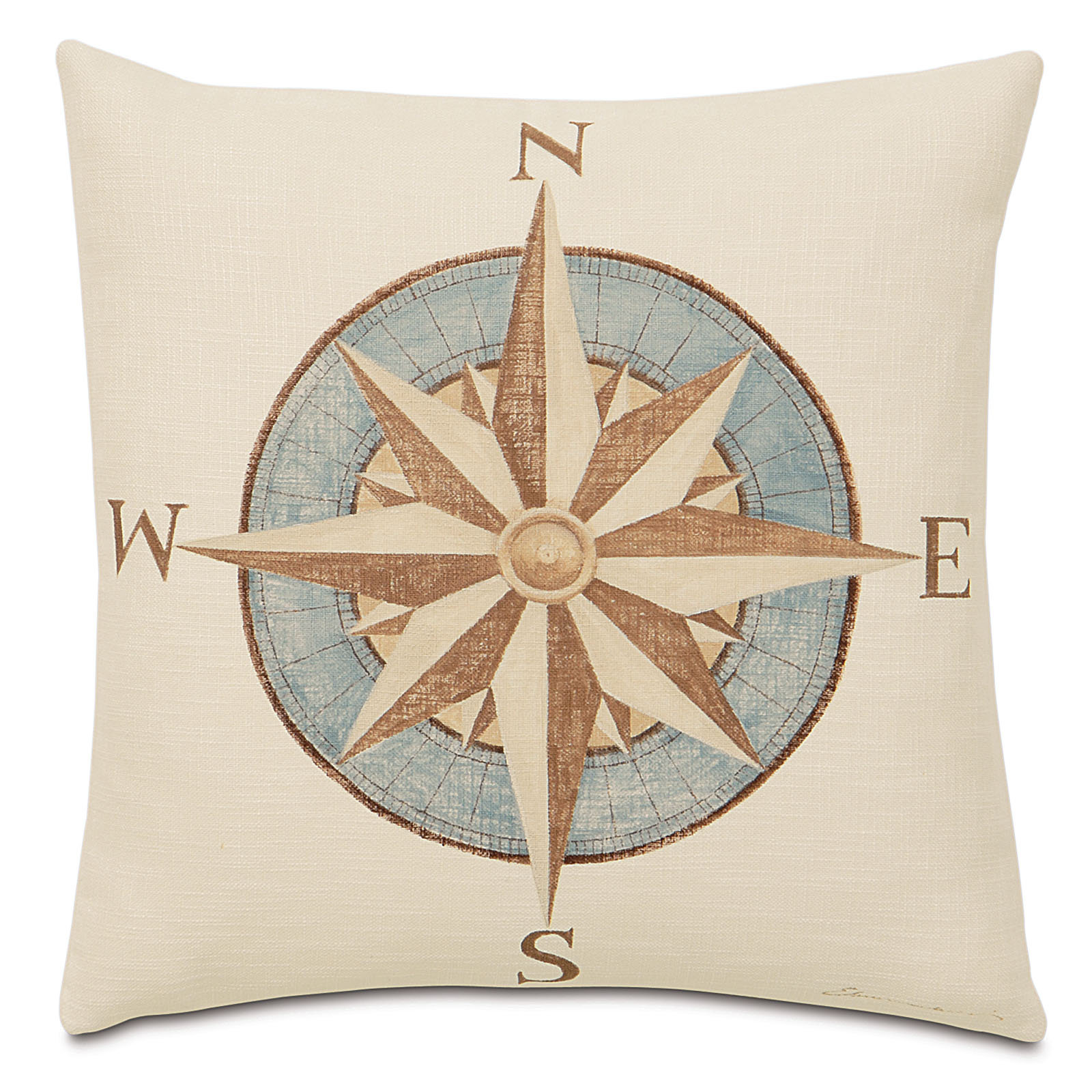 Eastern Accents Nautical Captain's Compass Throw Pillow & Reviews Wayfair