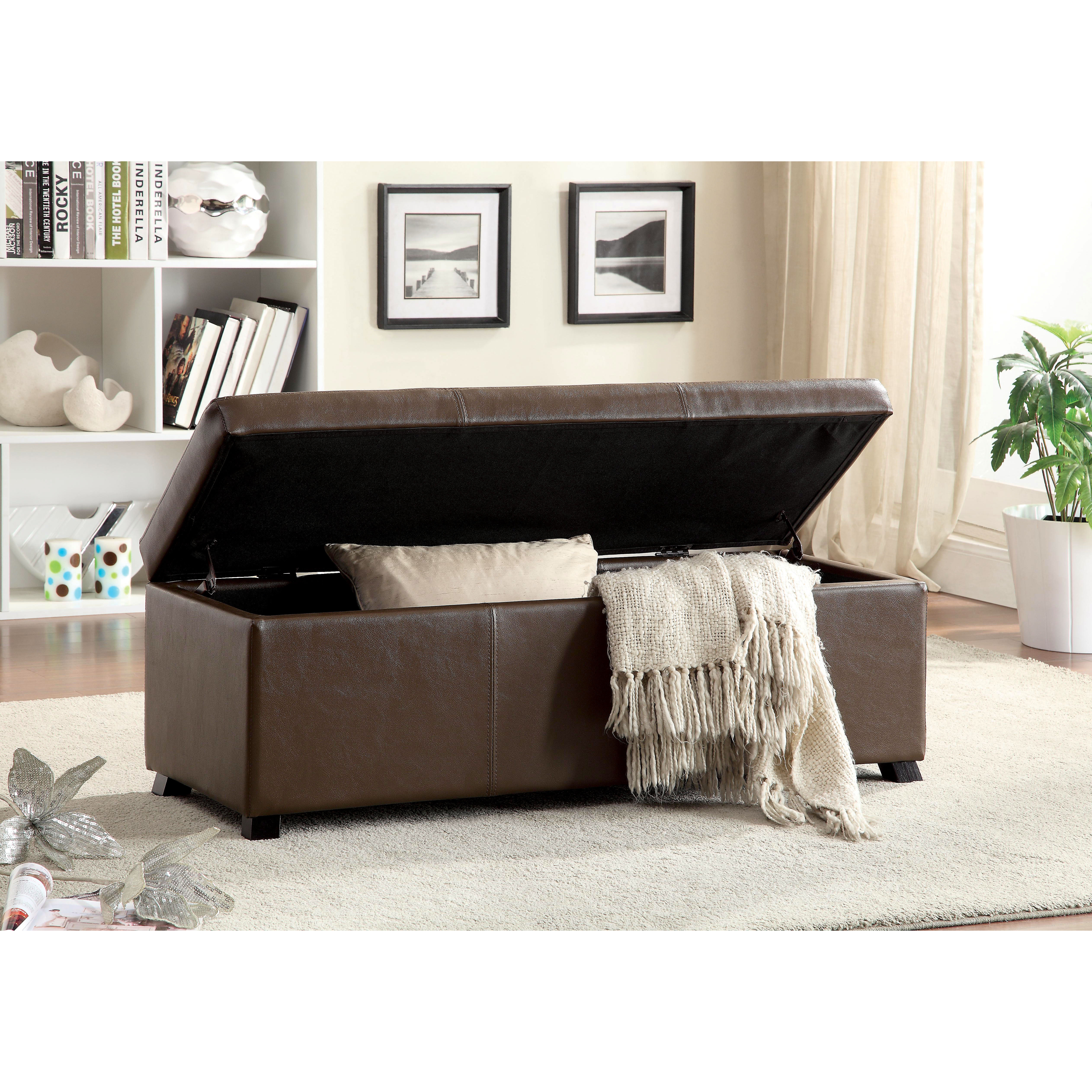 Hokku Designs Wendell Leather Storage Entryway Bench & Reviews Wayfair