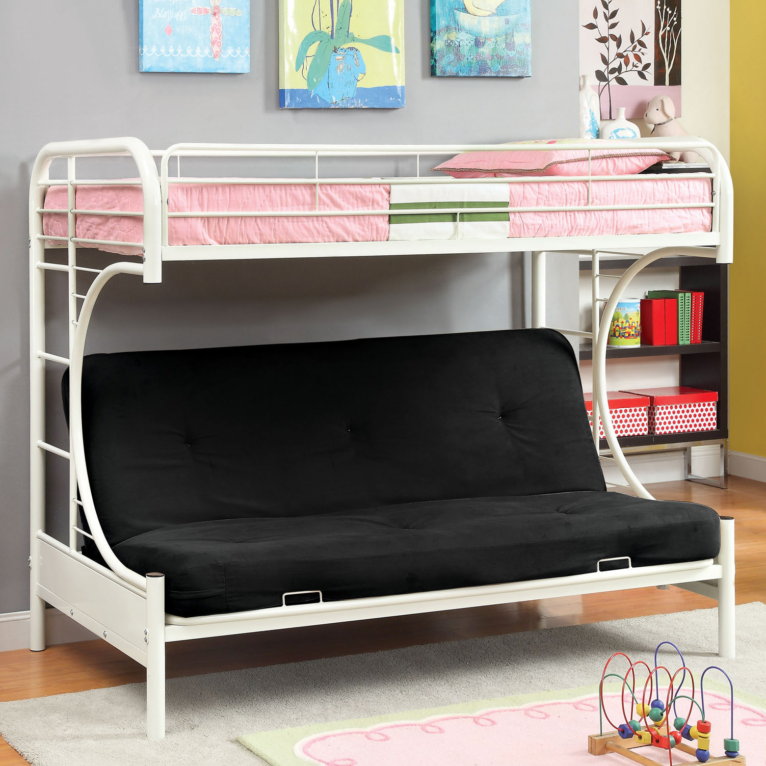 Hokku Designs Prism Twin Futon Bunk Bed & Reviews Wayfair