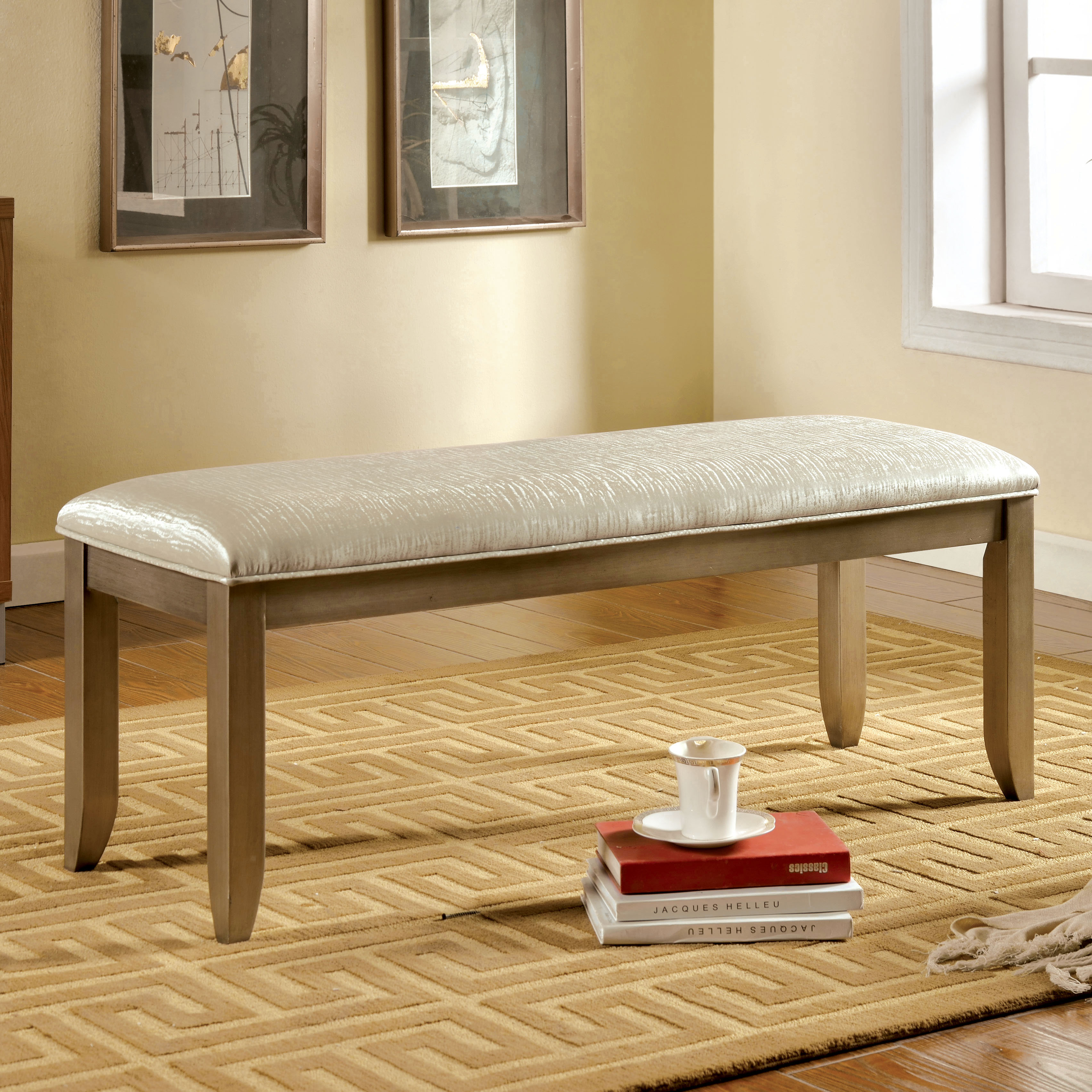 Hokku Designs Jemmy Upholstered Entryway Bench Wayfair