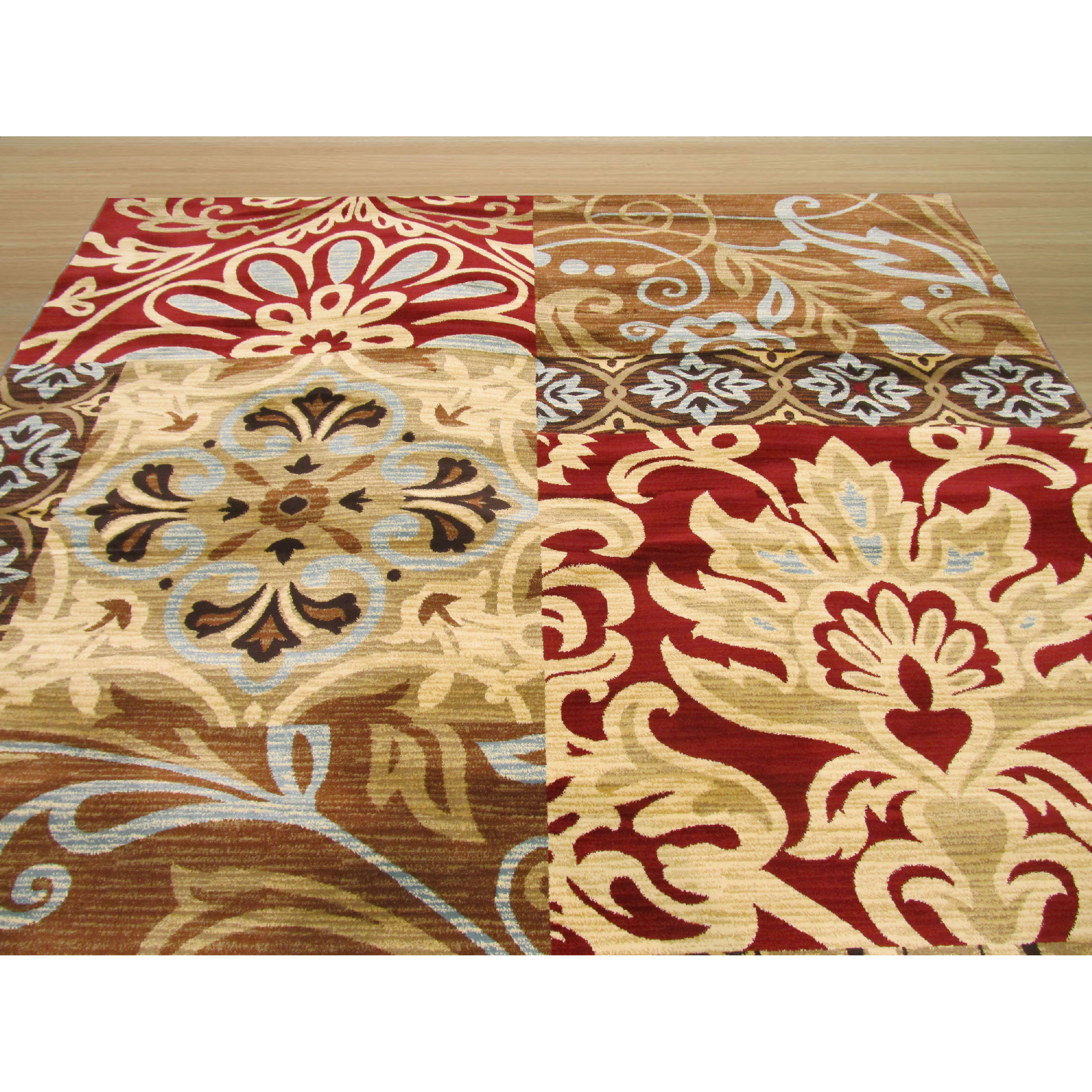 Eastern Rugs Delora Brown/Red Area Rug Wayfair