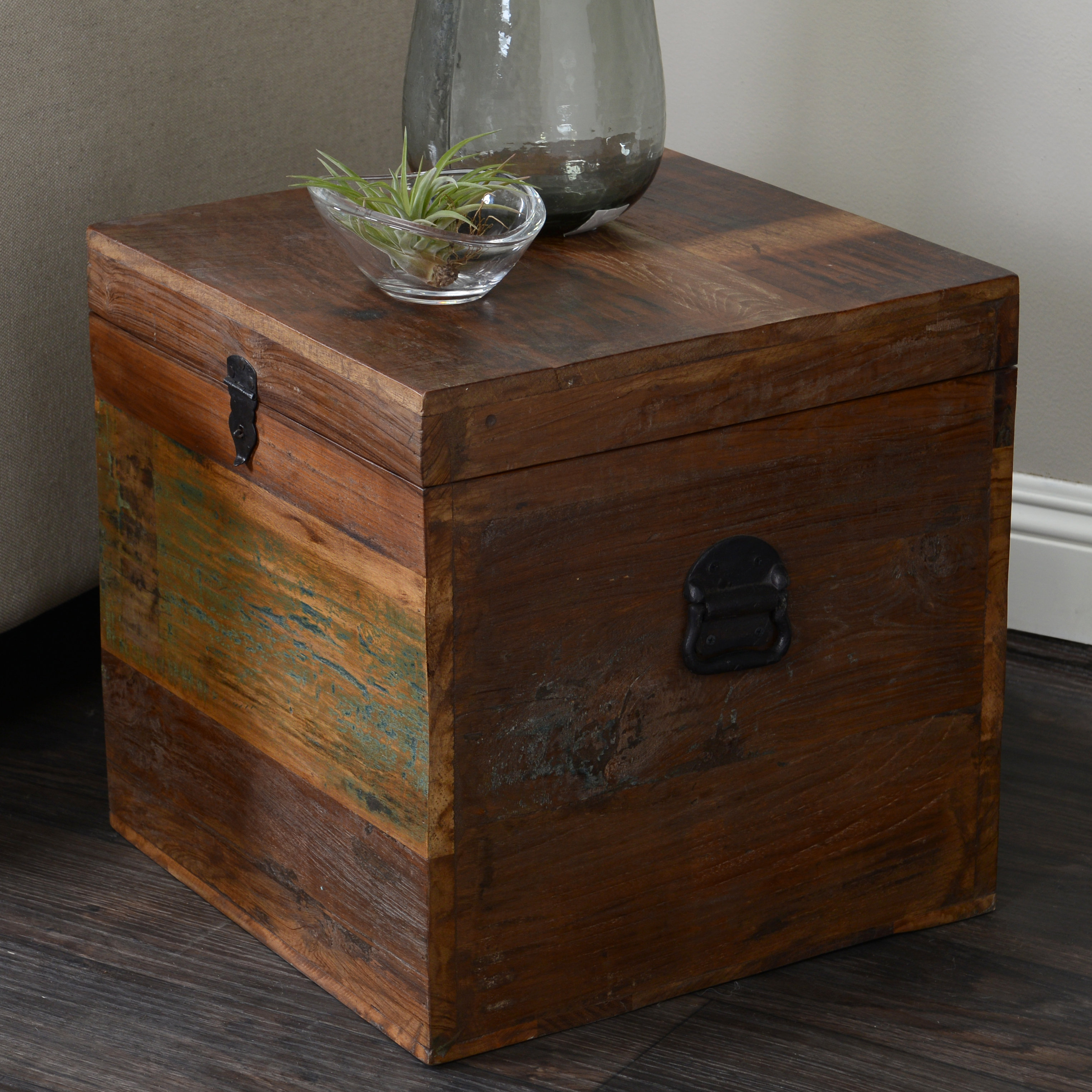 Loon Peak Elk River Small Recycled Wood Box & Reviews Wayfair