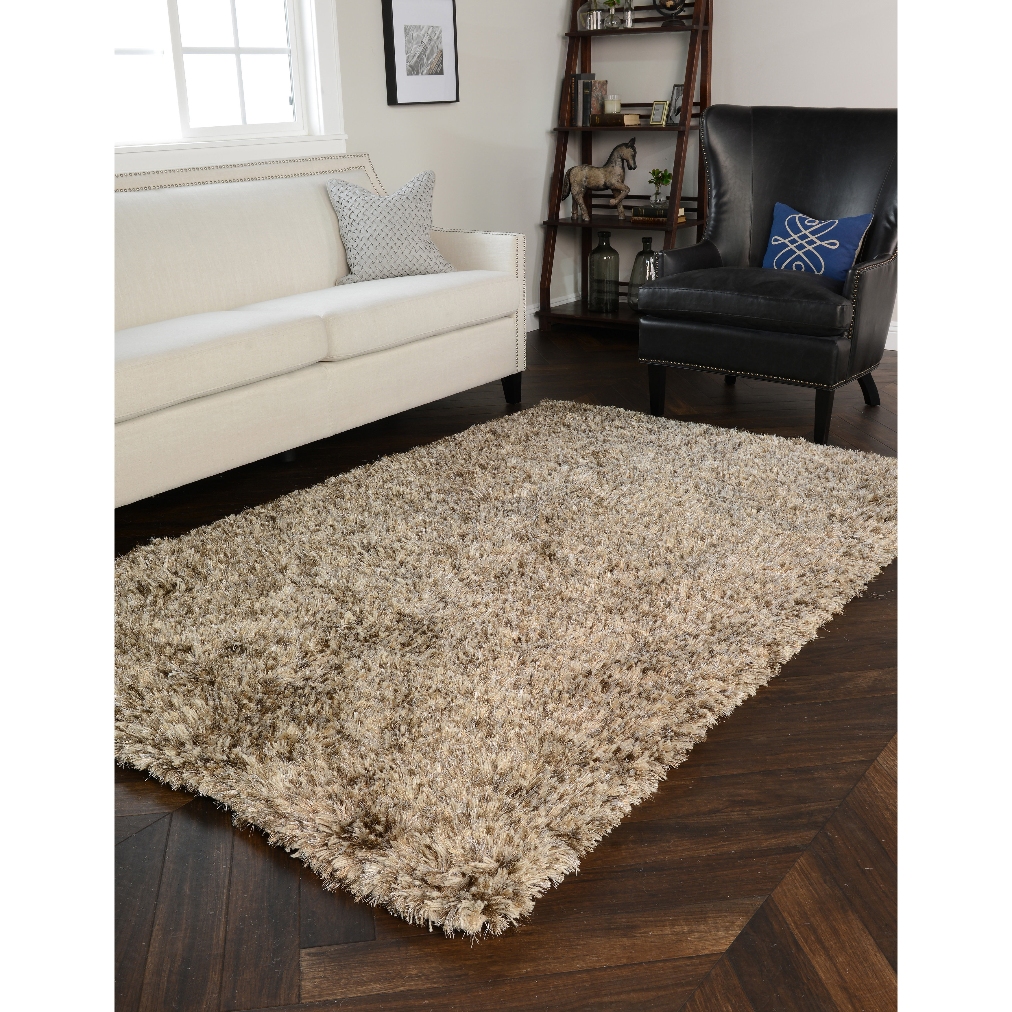 Kosas Home Elegante Sand Shag Area Rug & Reviews | Wayfair