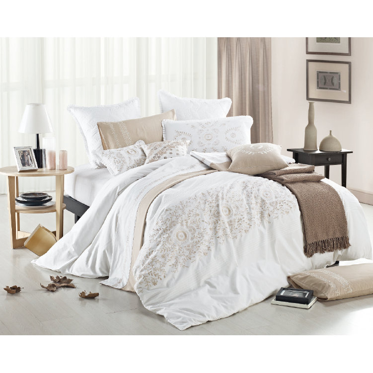 Melange Home 3 Piece Reversible Duvet Cover Set & Reviews Wayfair