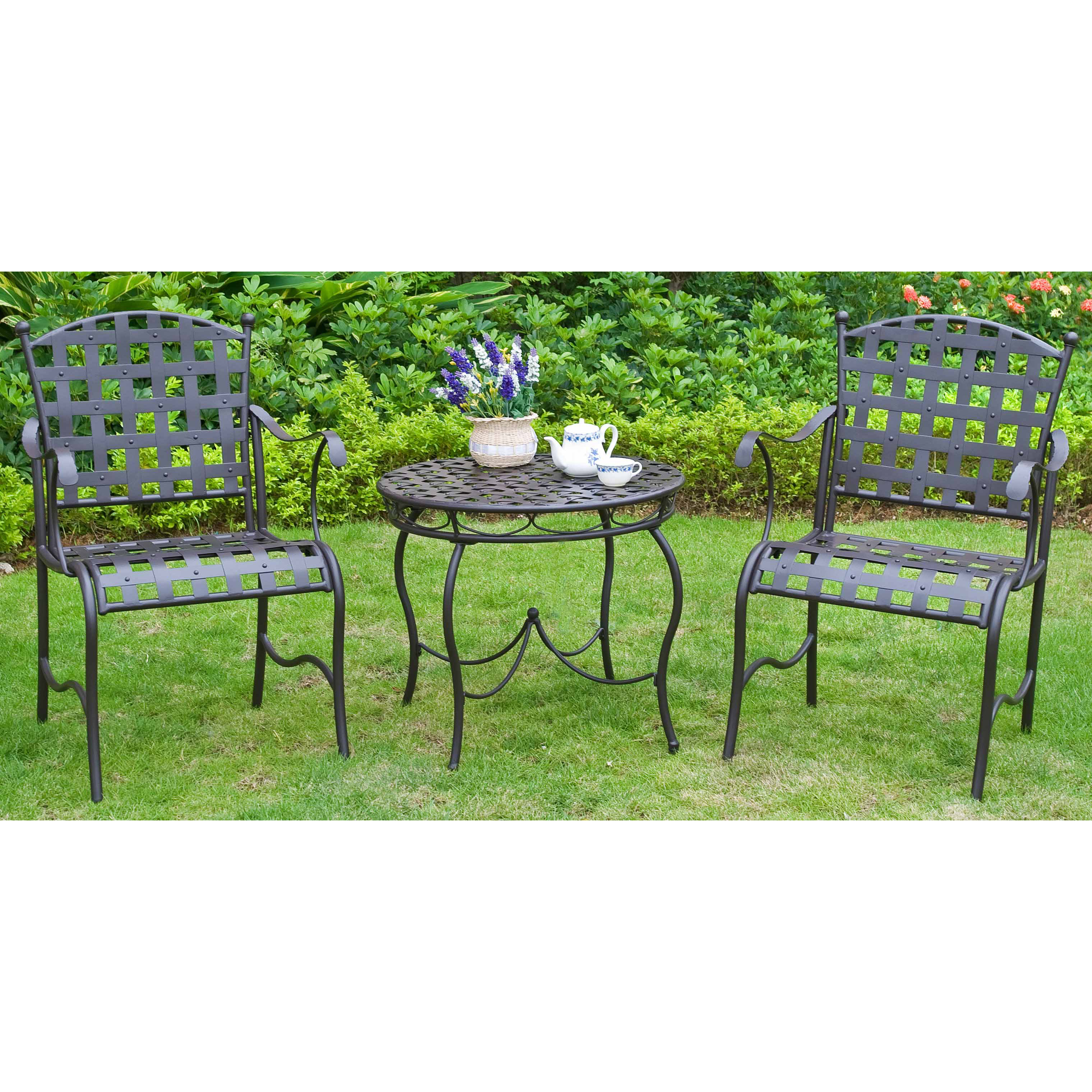 International Caravan Santa Fe 3 Piece Patio Bistro Set & Reviews Wayfair