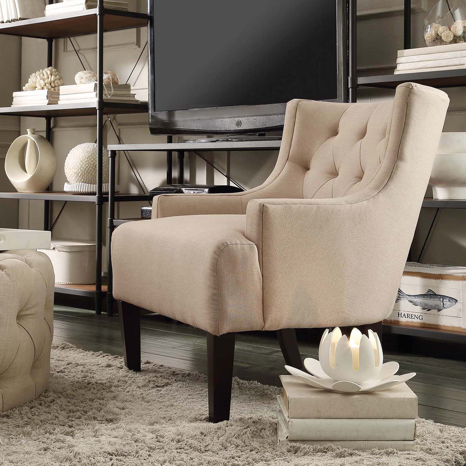 Kingstown Home Dawan Tufted Accent Arm Chair & Reviews ...