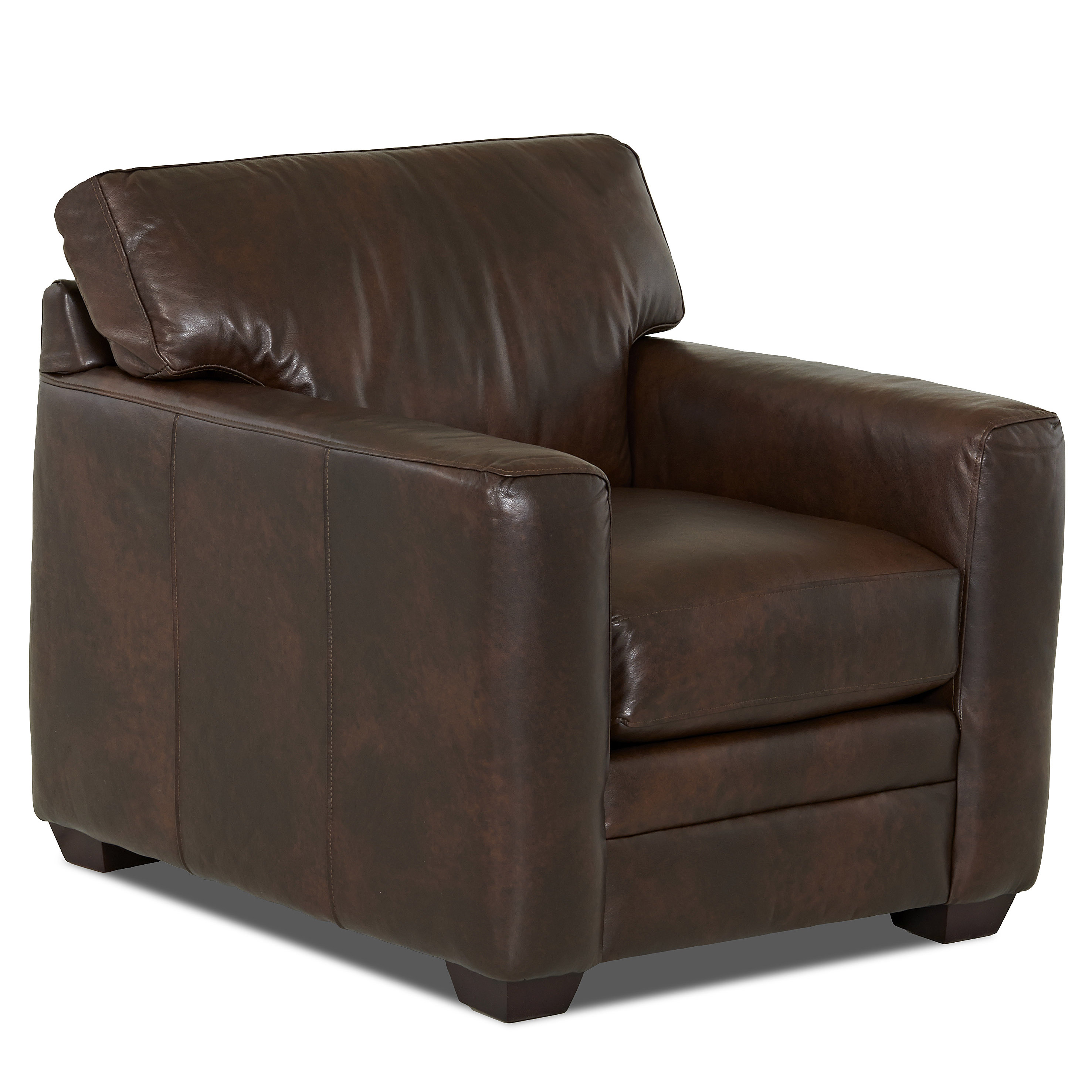 Wayfair Custom Upholstery Carleton Leather Chair & Reviews Wayfair