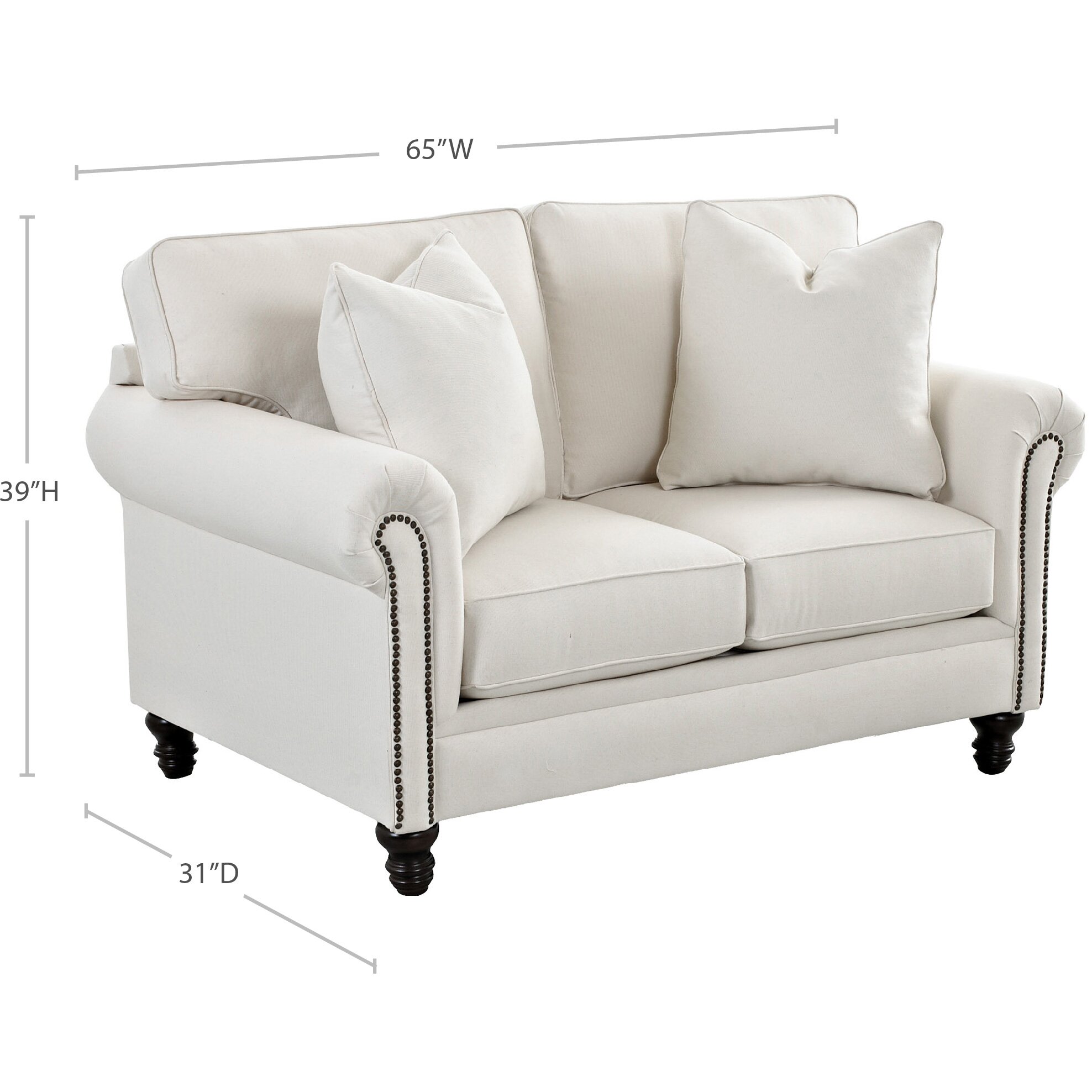 Wayfair Custom Upholstery Vivian Loveseat & Reviews | Wayfair