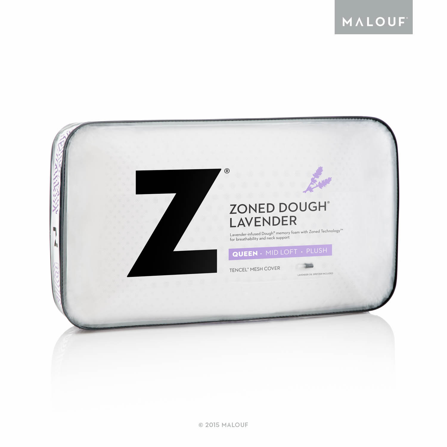 Malouf Zoned Dough Lavender Oil Infused Memory Foam Pillow & Reviews