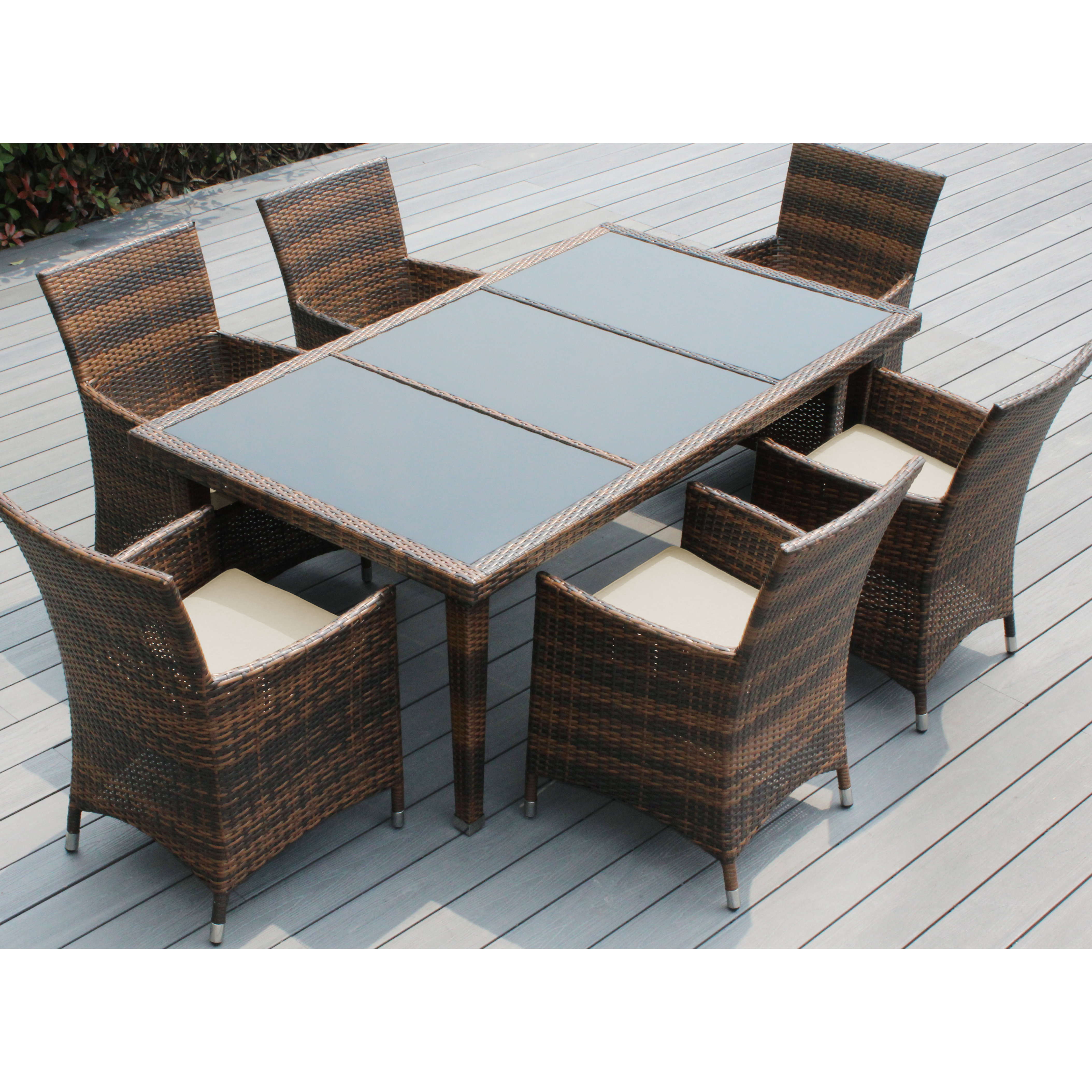 Ohana Depot 7 Piece Dining Set with Cushions Wayfair