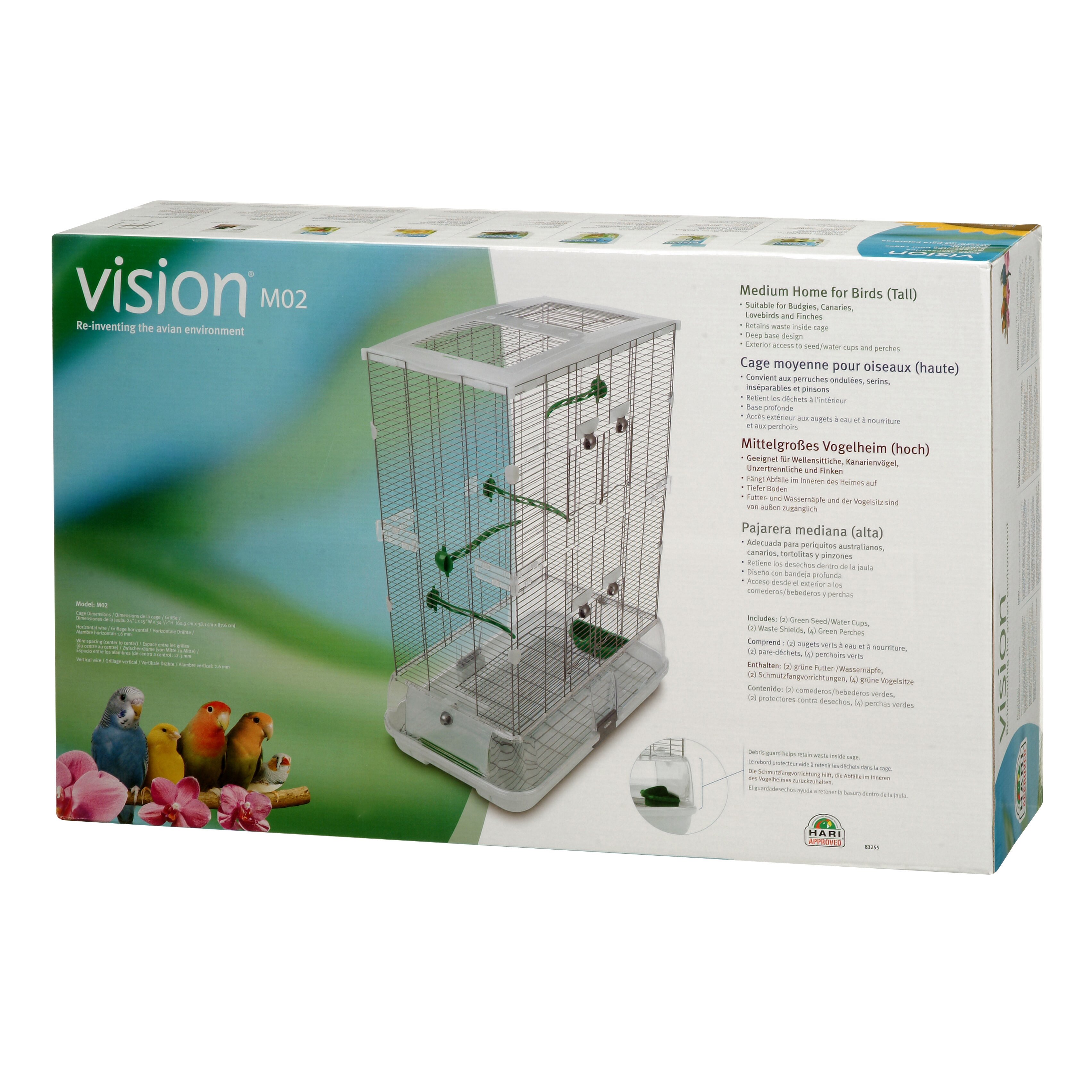 Hagen Double Vision Bird Cage With Small Wire And Reviews Wayfair