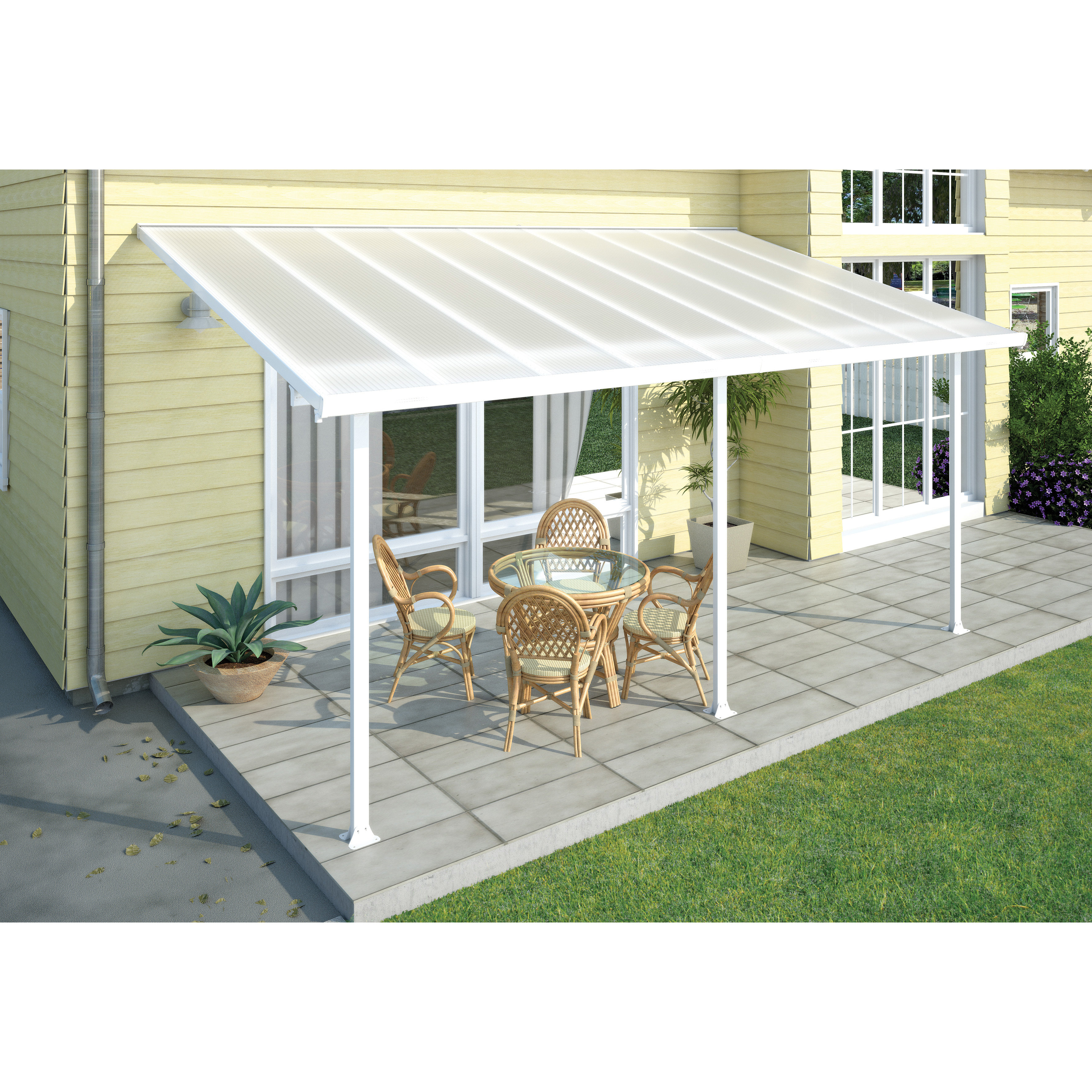Palram Feria™ 10ft. H x 20ft. W x 10ft. D Patio Cover Awning & Reviews