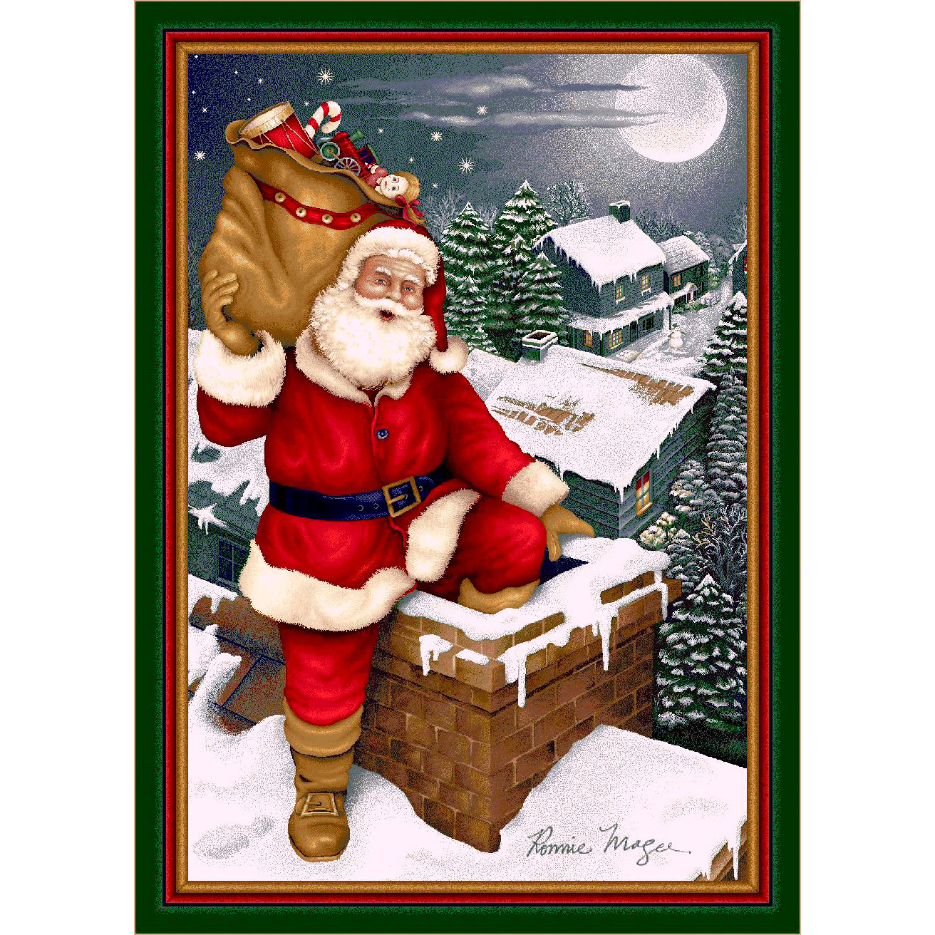 Milliken Winter Seasonal Up on the Housetop Christmas Area Rug & Reviews Wayfair