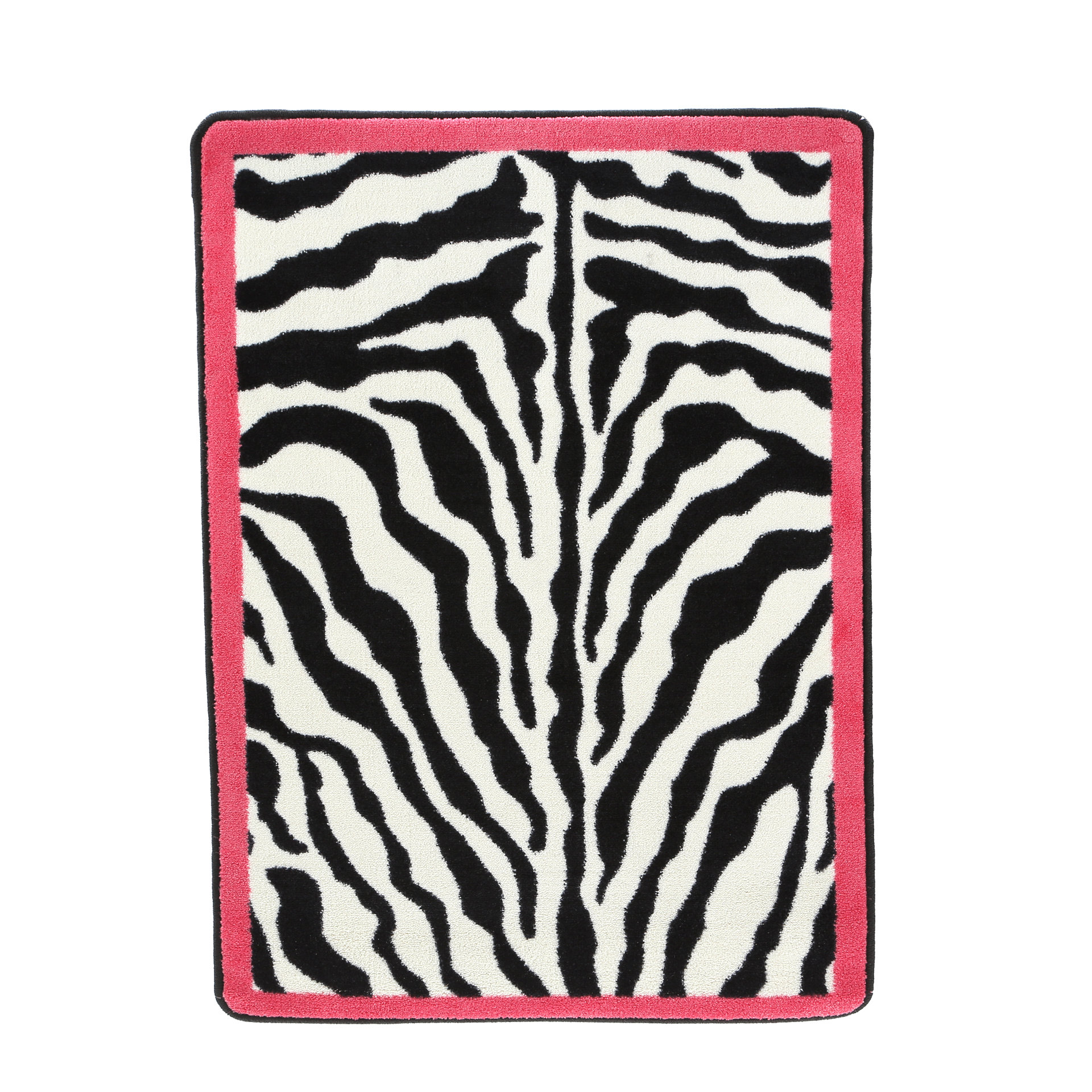Milliken Zebra Glam Pink Passion Black/White Area Rug & Reviews Wayfair
