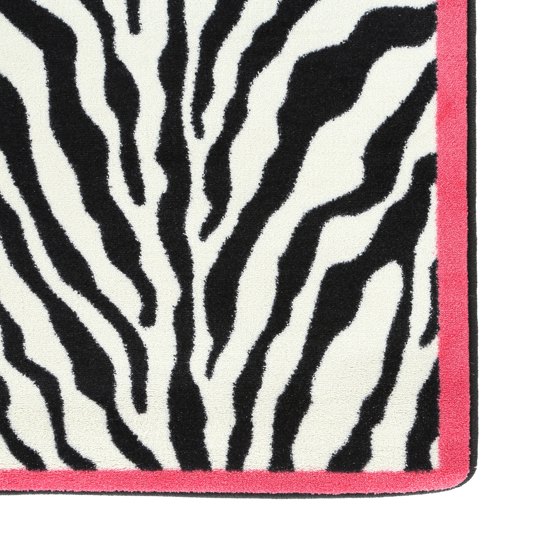 Milliken Zebra Glam Pink Passion Black/White Area Rug & Reviews Wayfair