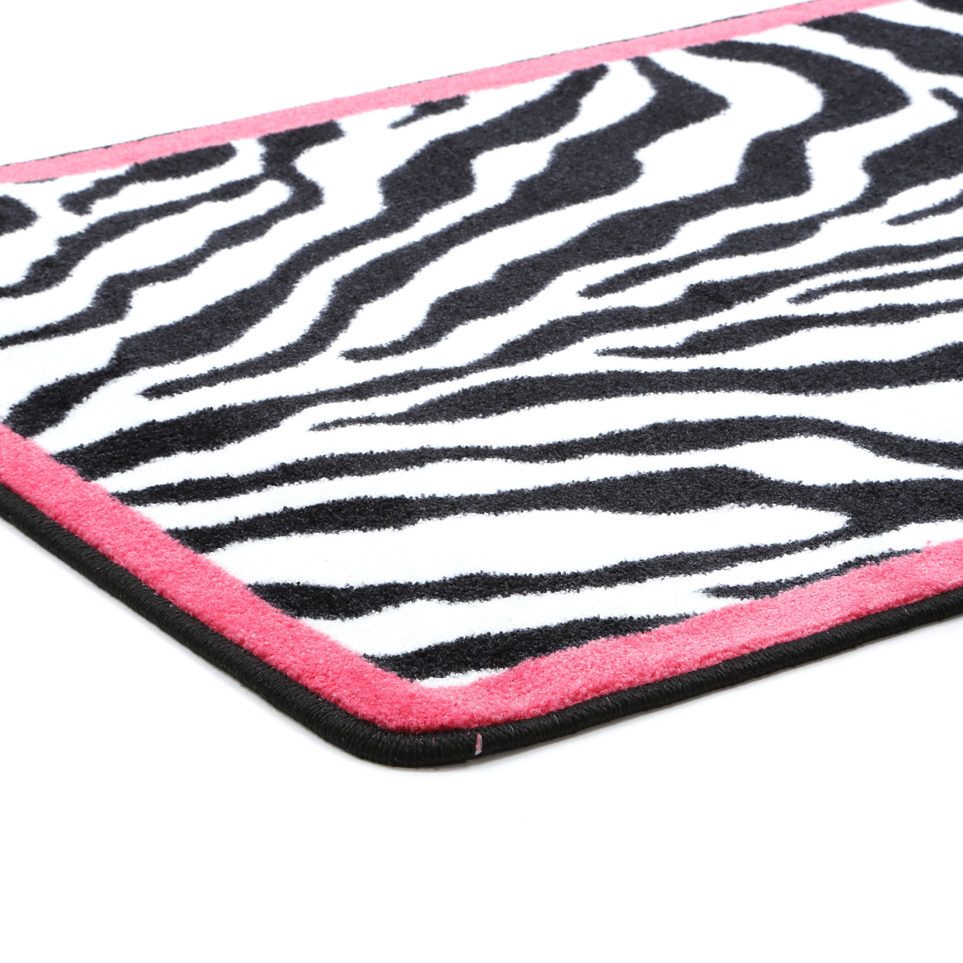 Milliken Zebra Glam Pink Passion Black/White Area Rug & Reviews Wayfair