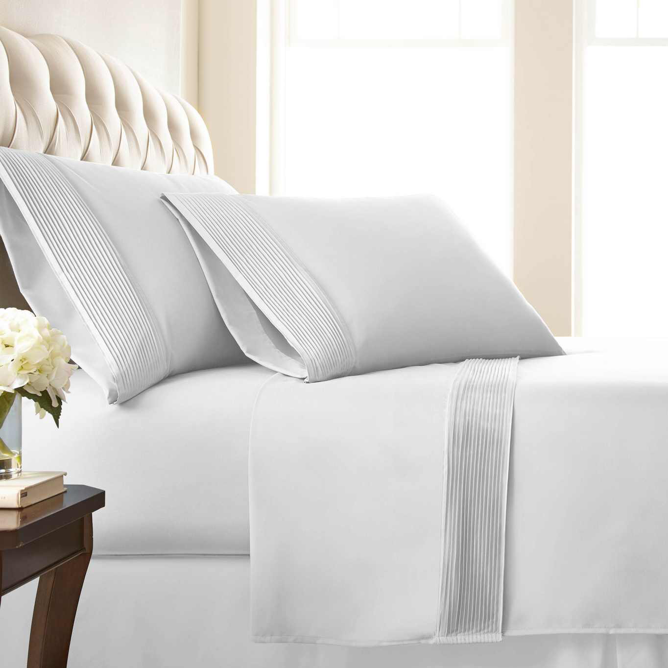SouthShore Fine Linens Vilano Springs ® 110 Thread Count Pleated Sheet Set & Reviews Wayfair.ca