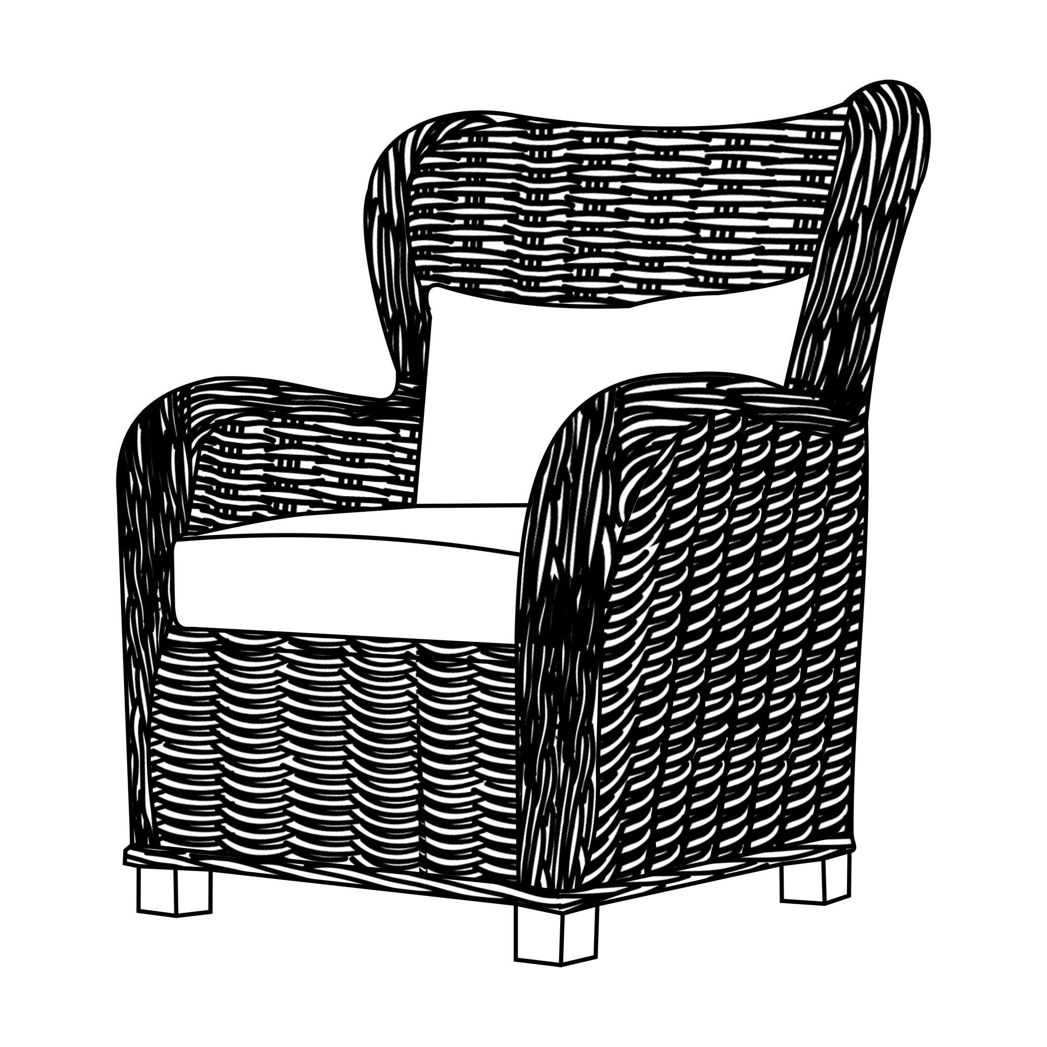 NovaSolo Wickerworks Queen Chair with Cushions & Reviews Wayfair