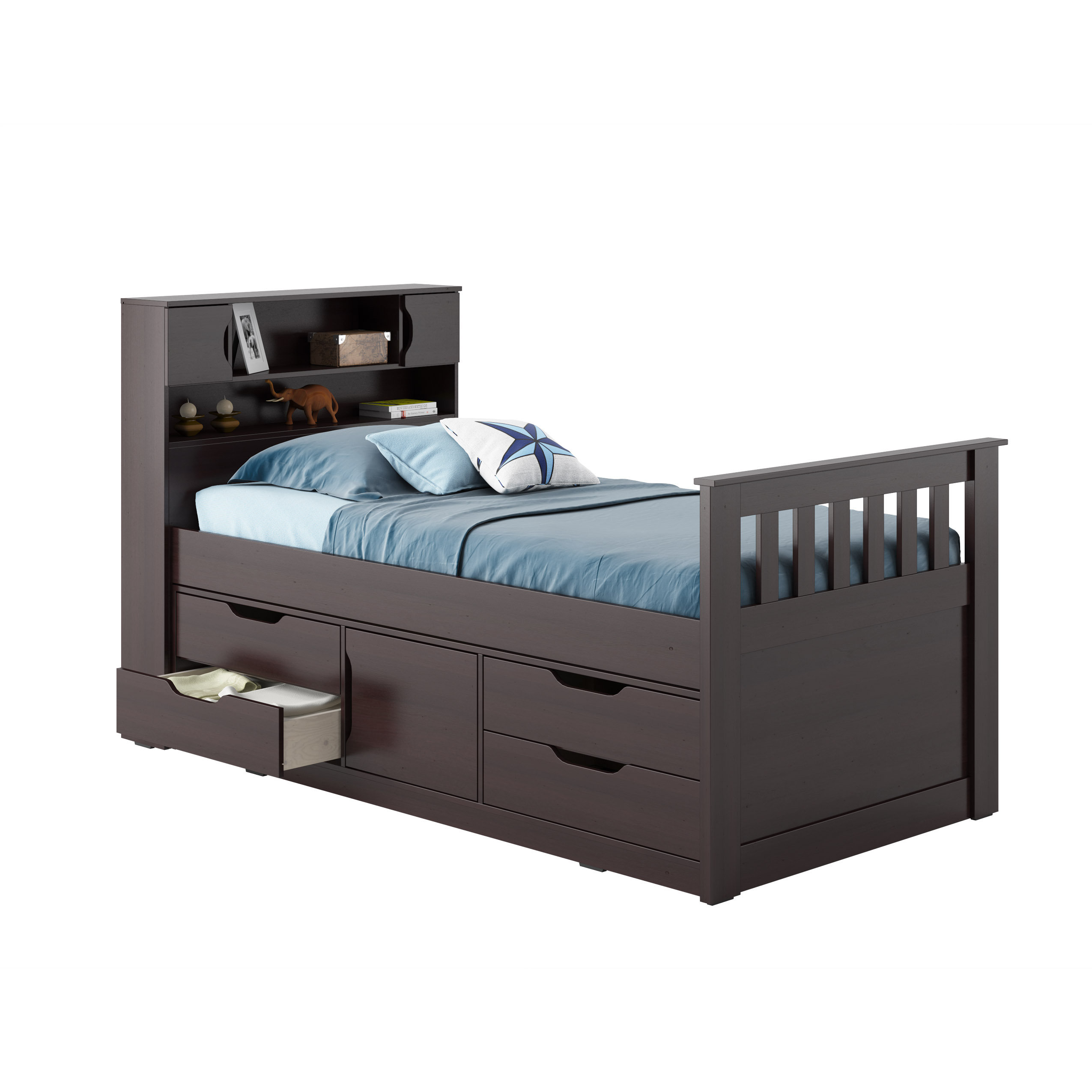 CorLiving Madison Twin Captain Bed with Storage & Reviews Wayfair