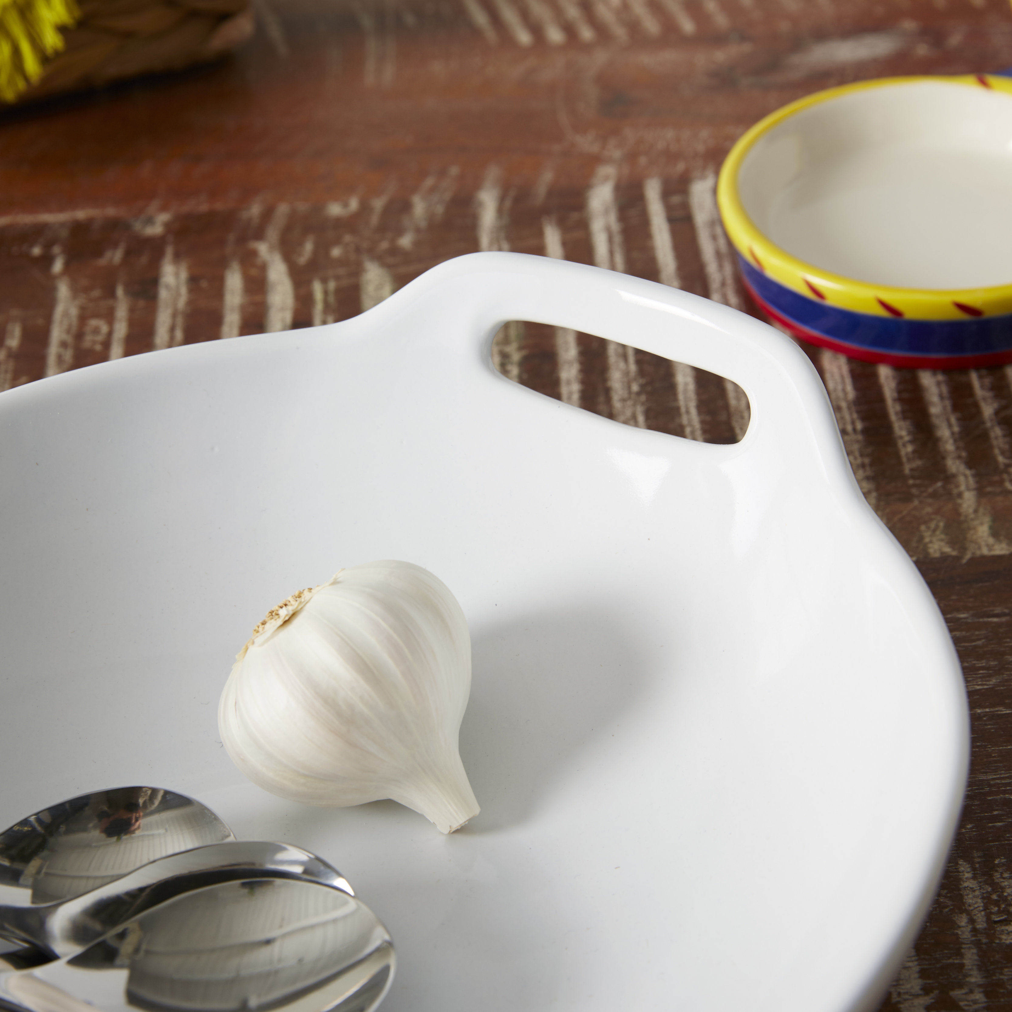 Tabletops Gallery Blanc de Blanc Serving Bowl and Platter Set & Reviews