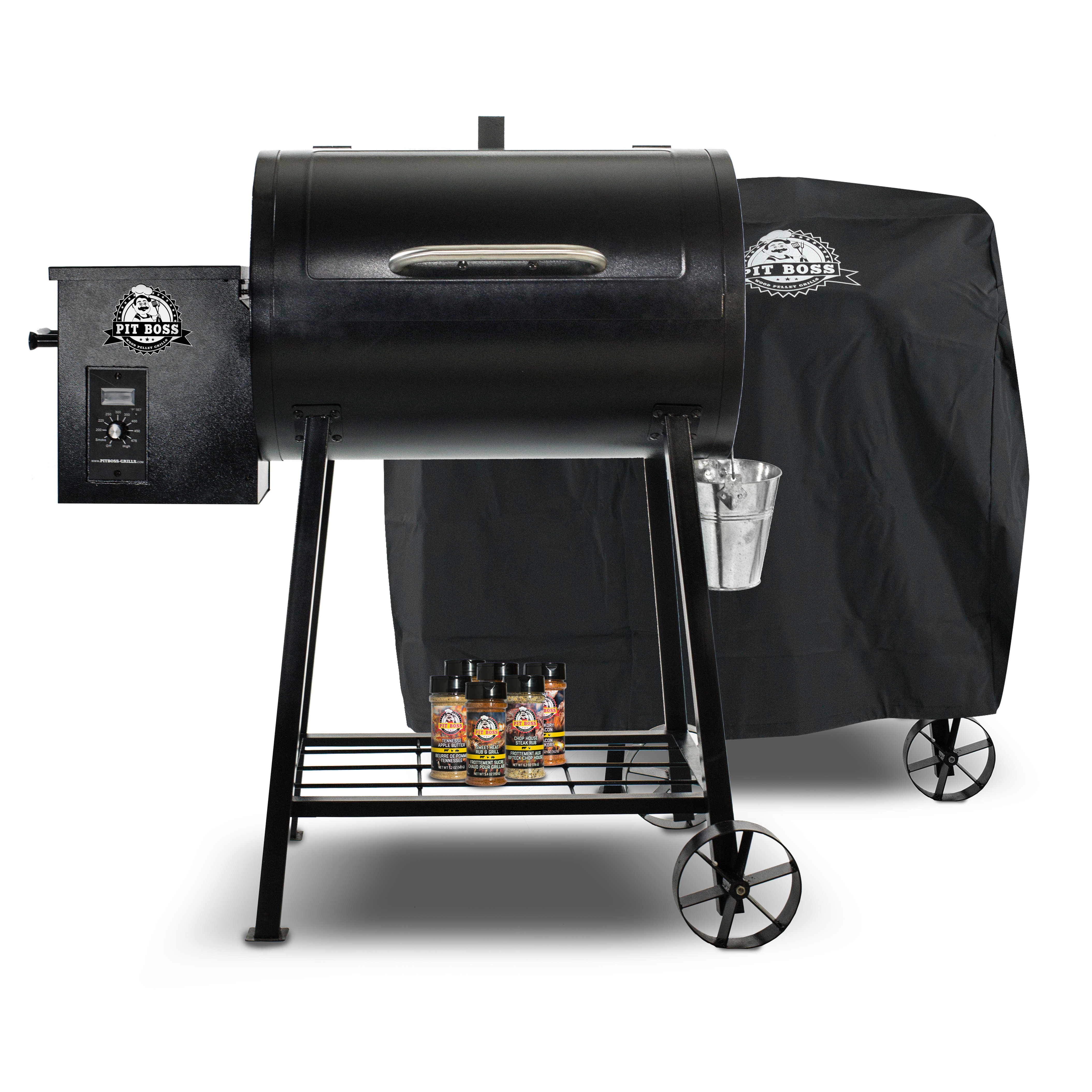 Pit Boss 340 Pellet Grill with Cover and Spice Pack | Wayfair