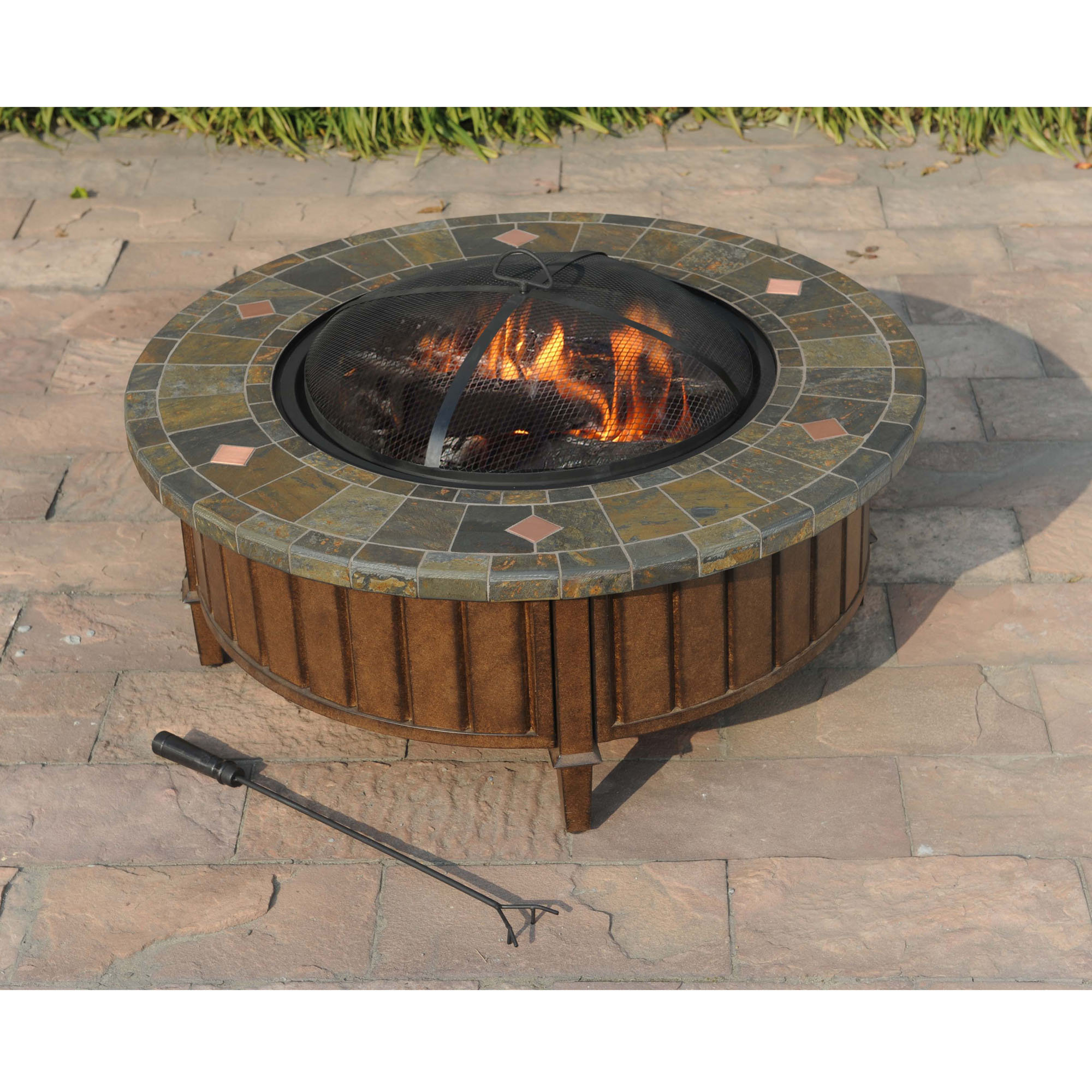 Sunjoy Pecan Fire Pit & Reviews Wayfair