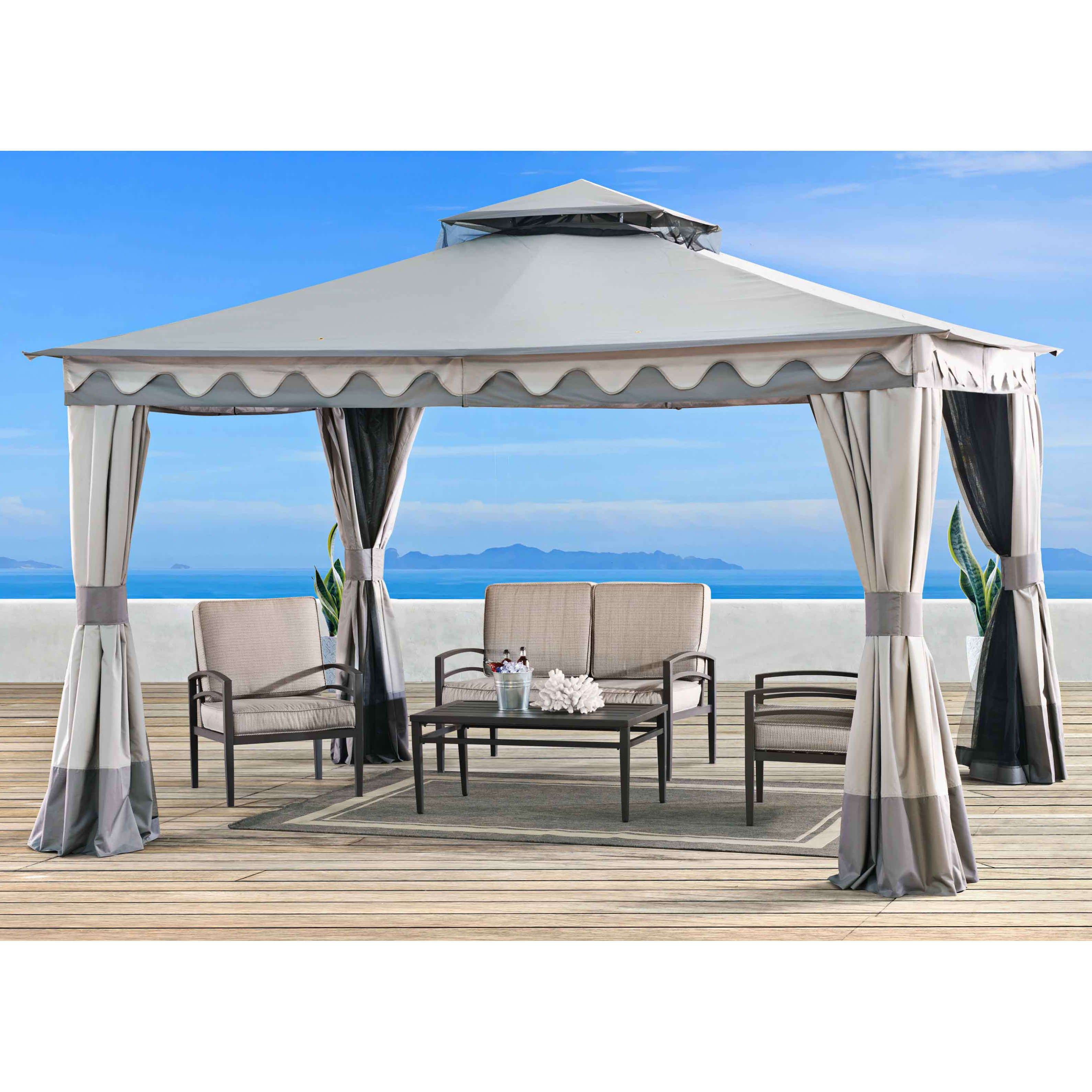 Sunjoy 10 Ft. W x 12 Ft. D Gazebo & Reviews Wayfair