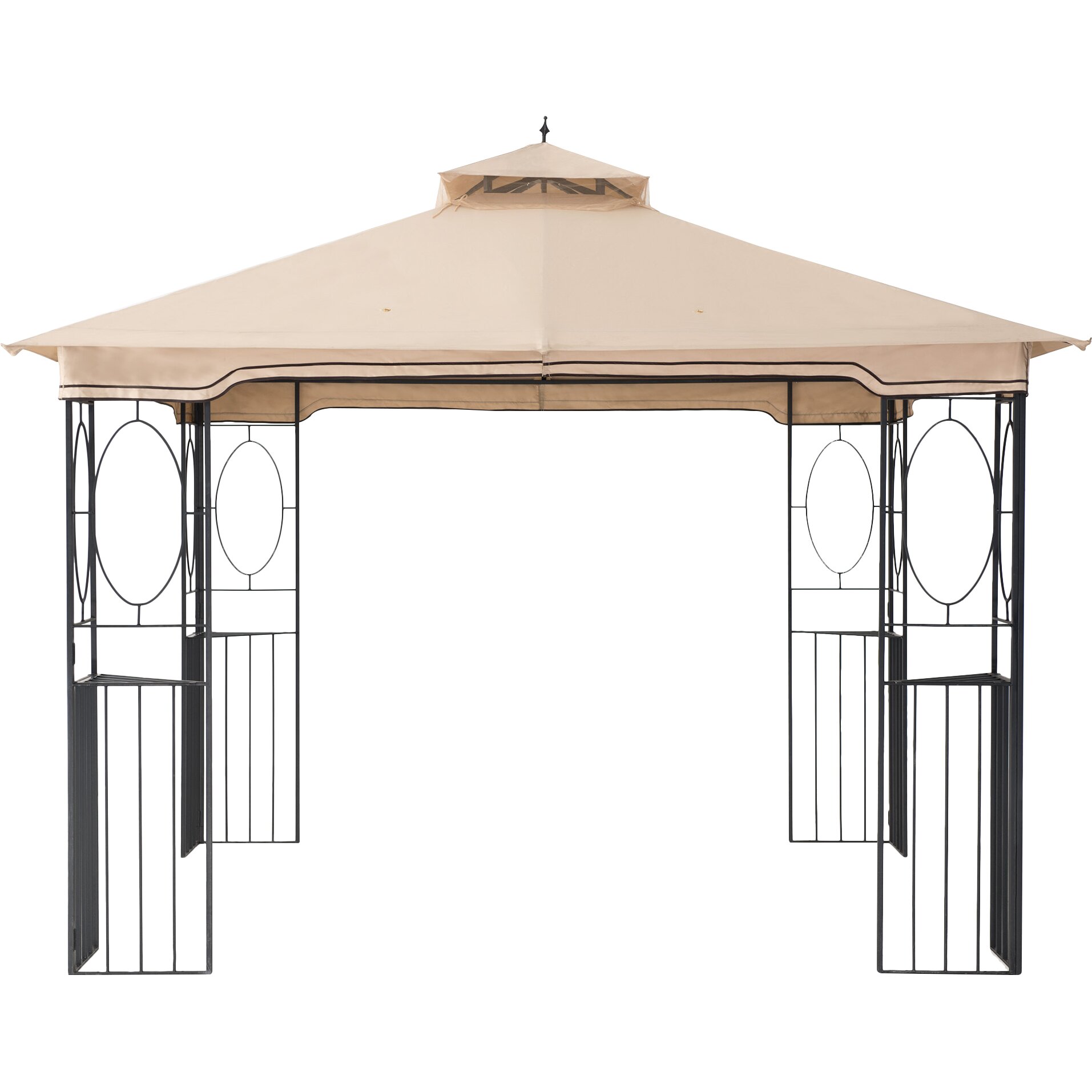 Sunjoy Seaton Aim 9.8 Ft. W x 9.8 Ft. D Metal Portable Gazebo & Reviews ...