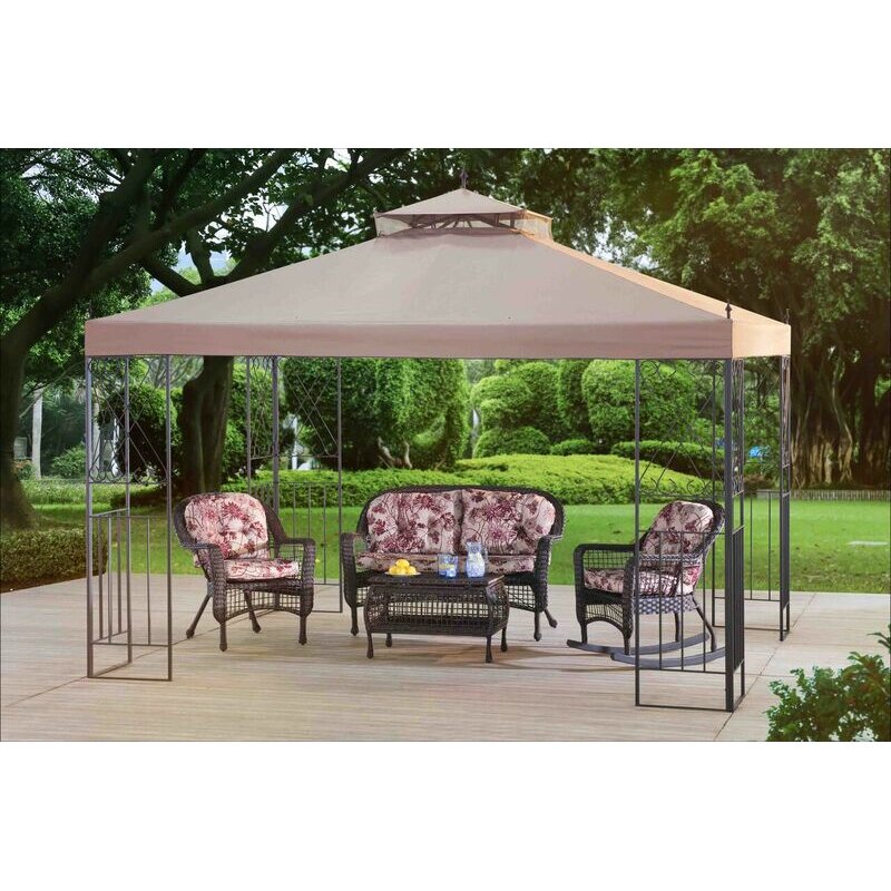 Sunjoy Parlay 12 Ft. W X 10 Ft. D Steel Gazebo & Reviews | Wayfair