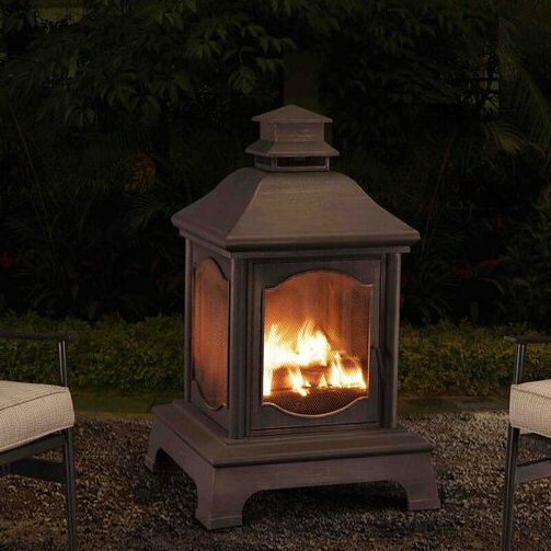 Sunjoy Harrison Outdoor Fireplace & Reviews | Wayfair