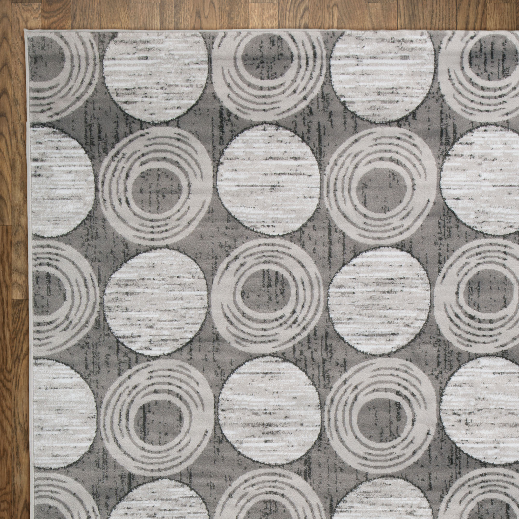 Zipcode™ Design Gray Circles Area Rug & Reviews Wayfair