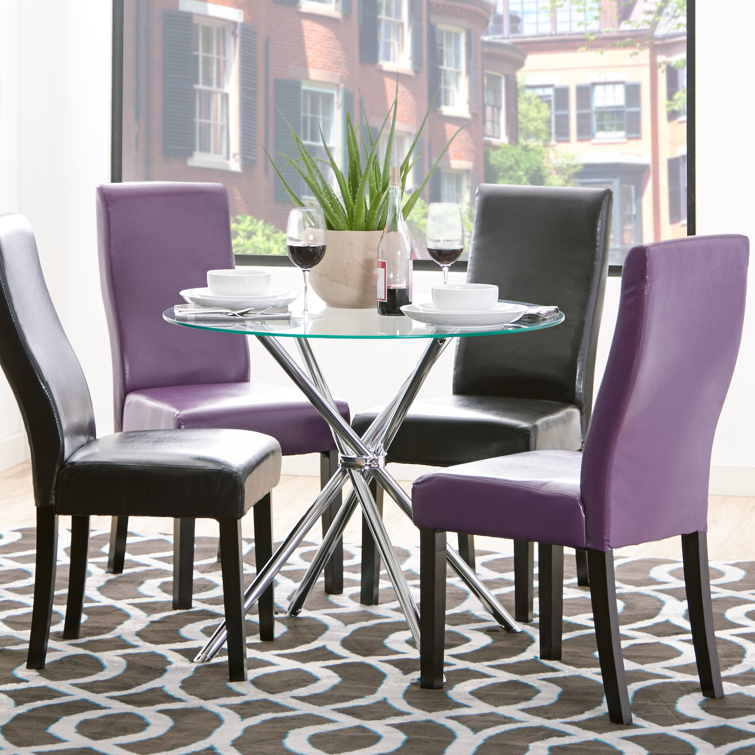 Zipcode™ Design Vince Glass Round Dining Table & Reviews | Wayfair