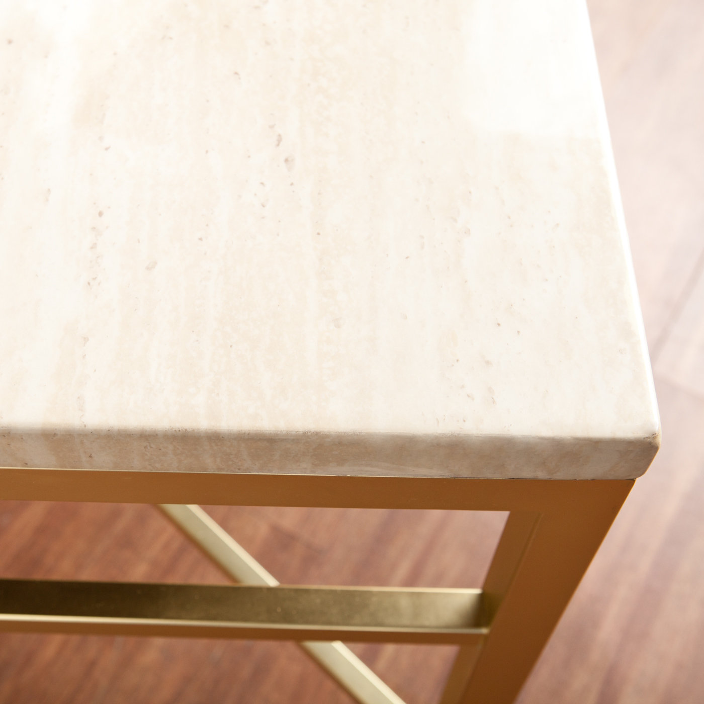 Zipcode™ Design Lourdes Faux Stone End Table in Travertine & Reviews