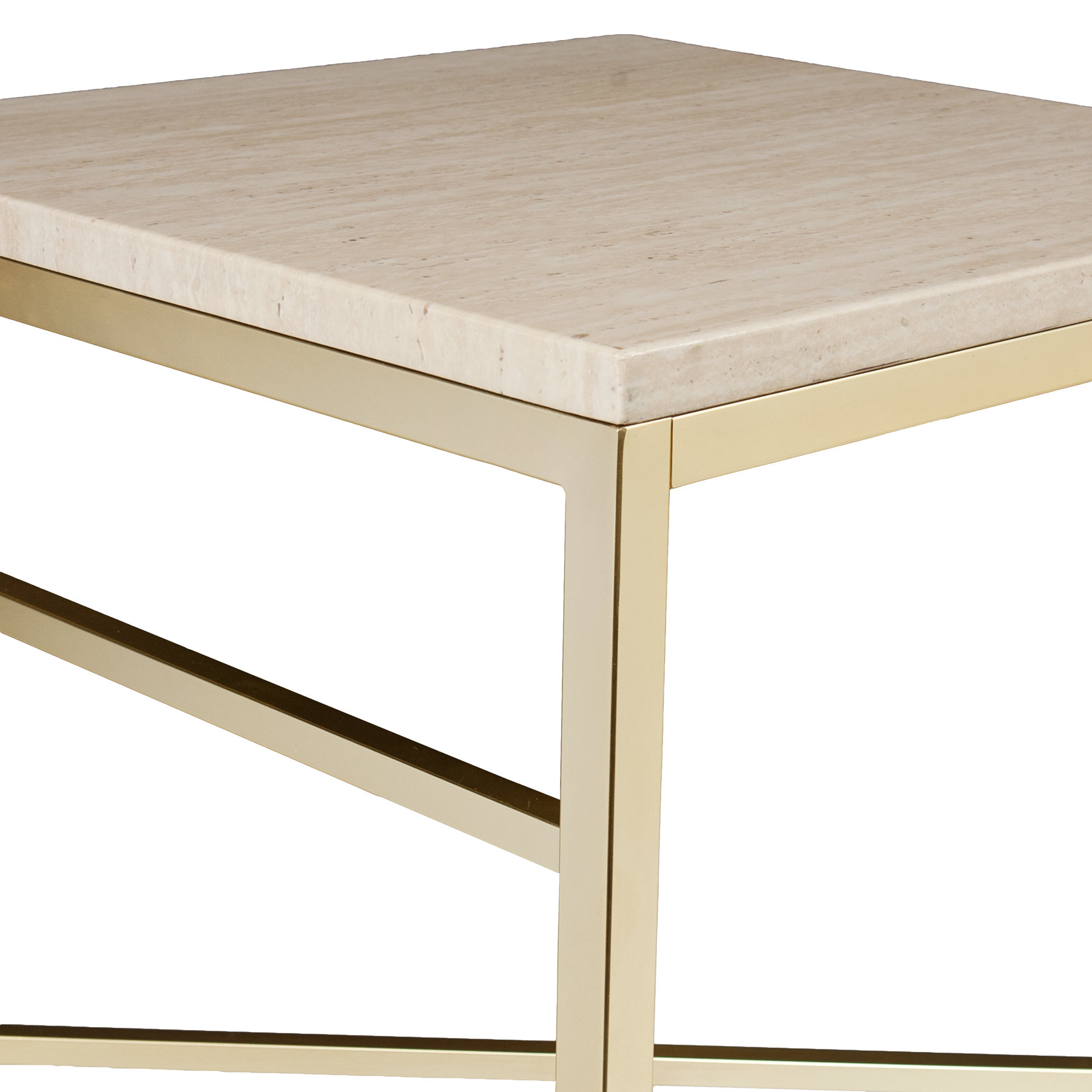 Zipcode™ Design Lourdes Faux Stone End Table in Travertine & Reviews