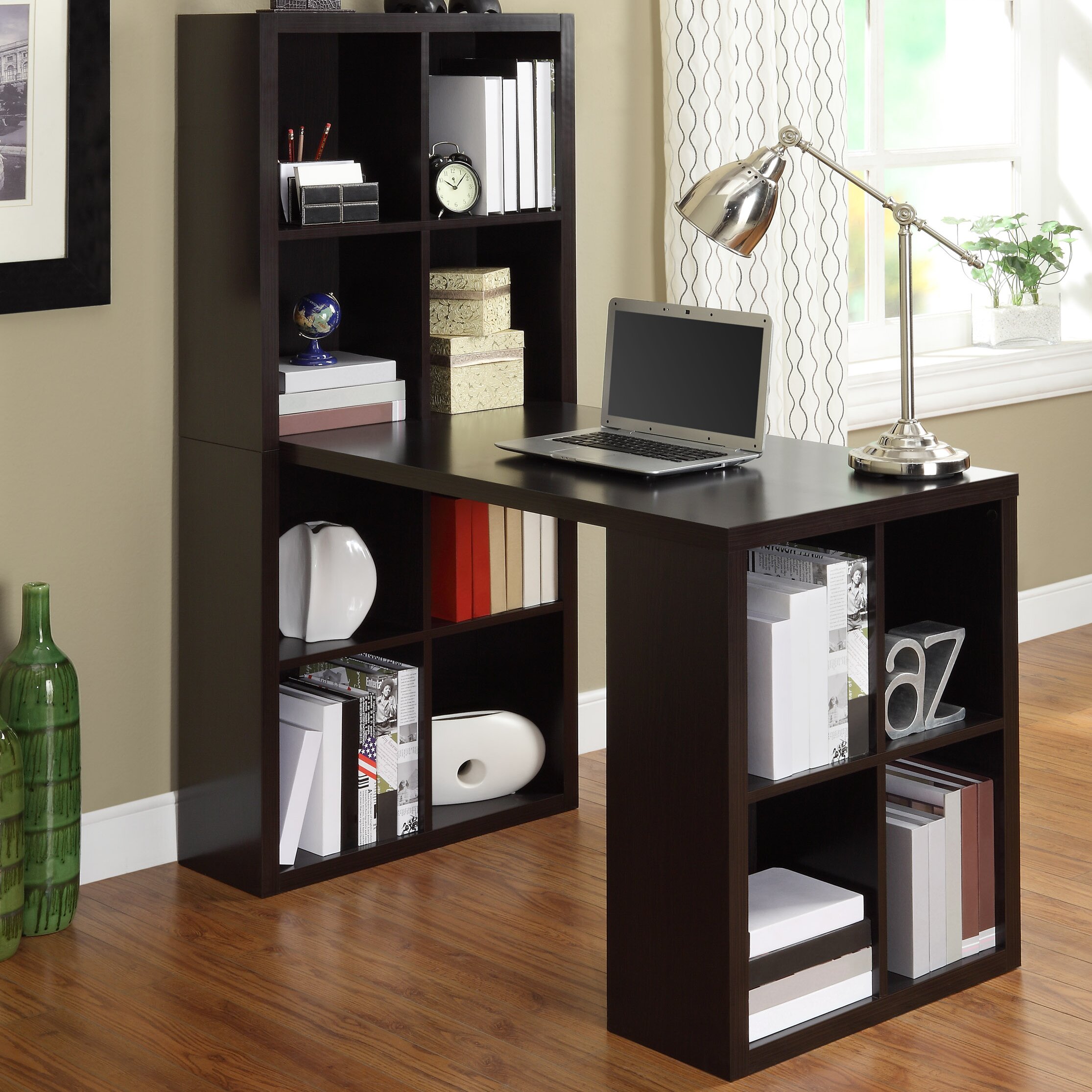 Zipcode™ Design Kayla Writing Desk with Bookcase & Reviews | Wayfair