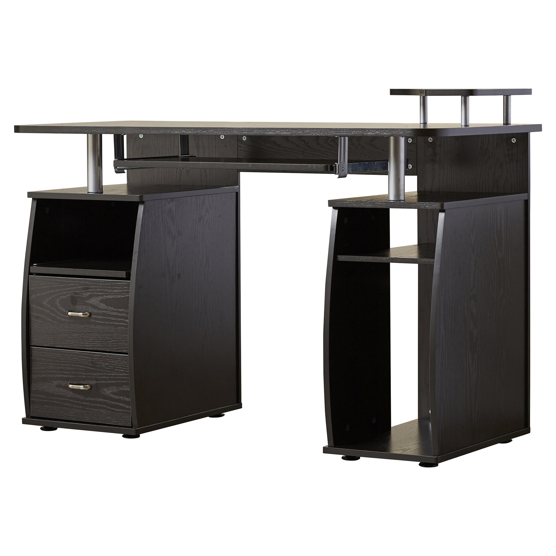 Goplus Black Computer Desk Work Station Writing Table Home