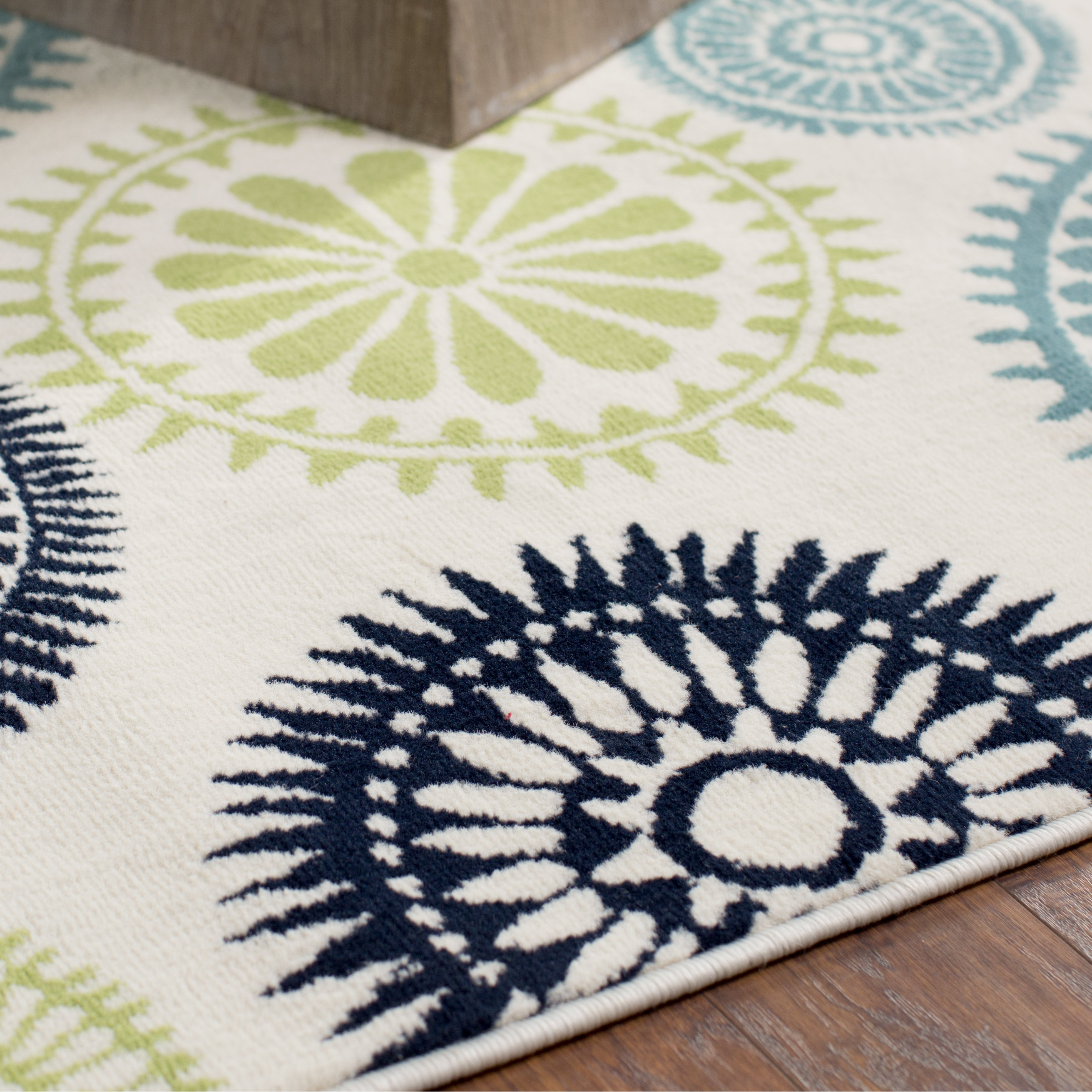 Zipcode™ Design Lucia Ivory/Green/Blue Indoor/Outdoor Area Rug