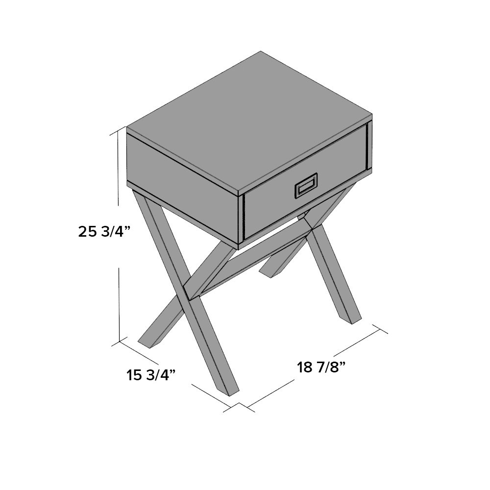 Zipcode™ Design Kathleen 1 Drawer End Table & Reviews Wayfair