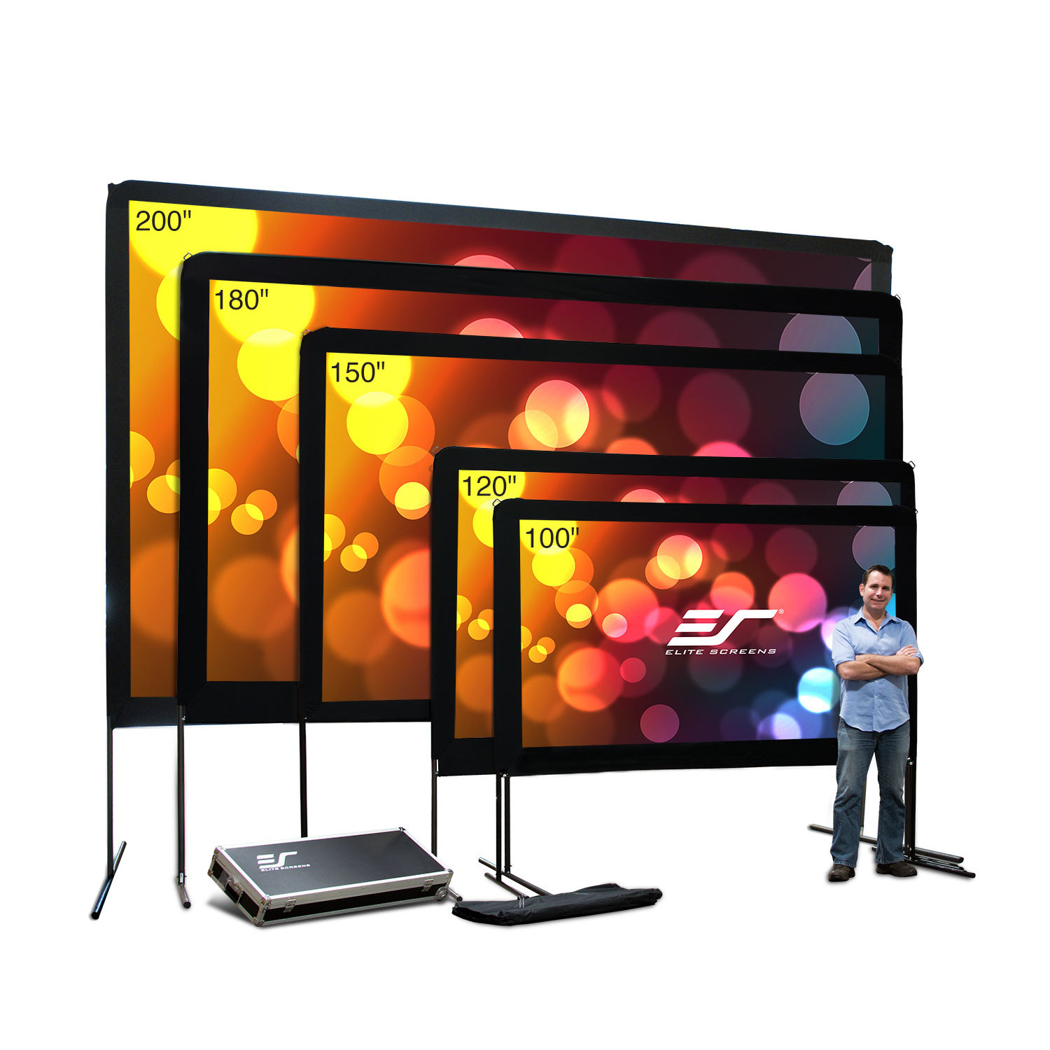 projector tv outdoor