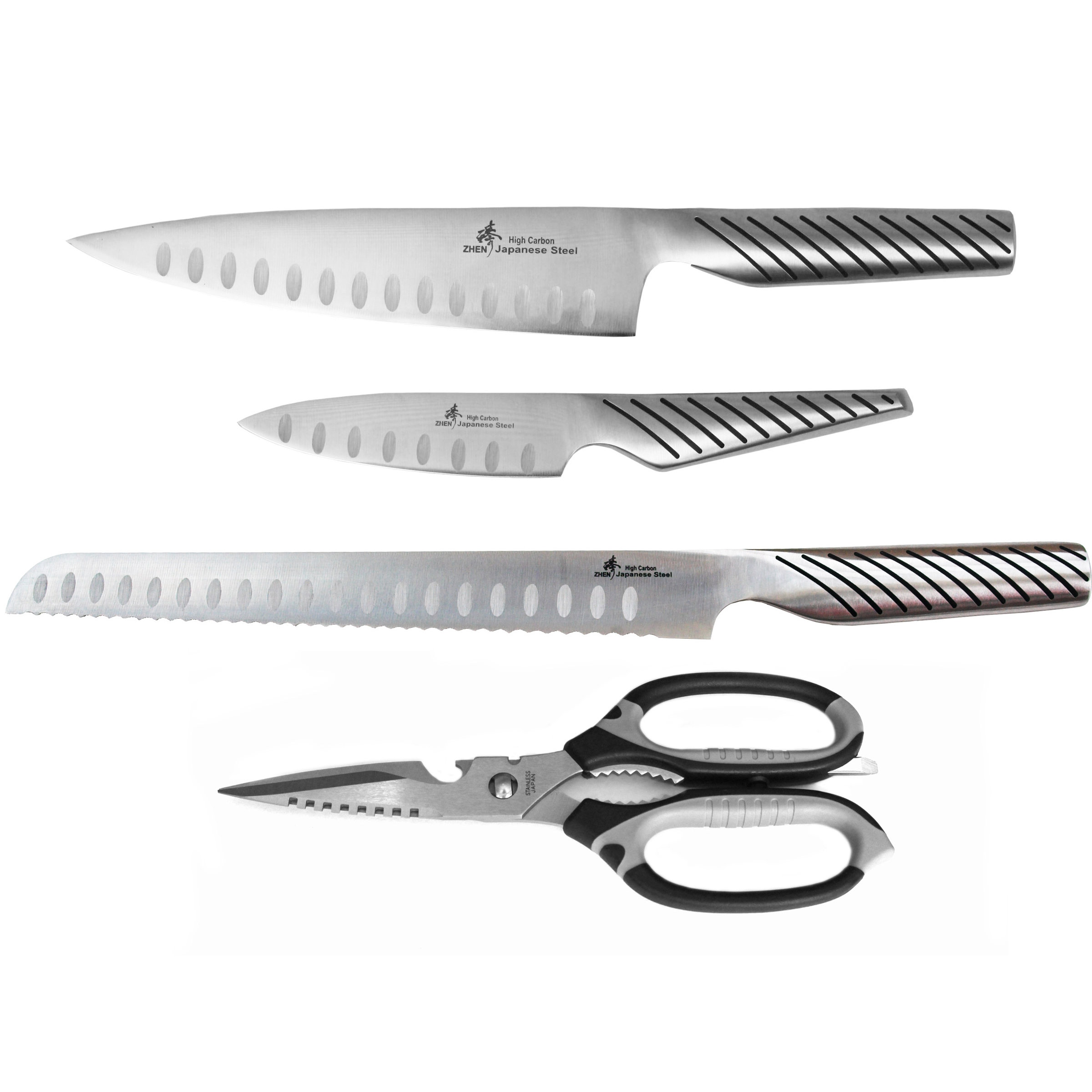 Zhen 440 C High Carbon Steel Series 3 Piece Knife Set Wayfair